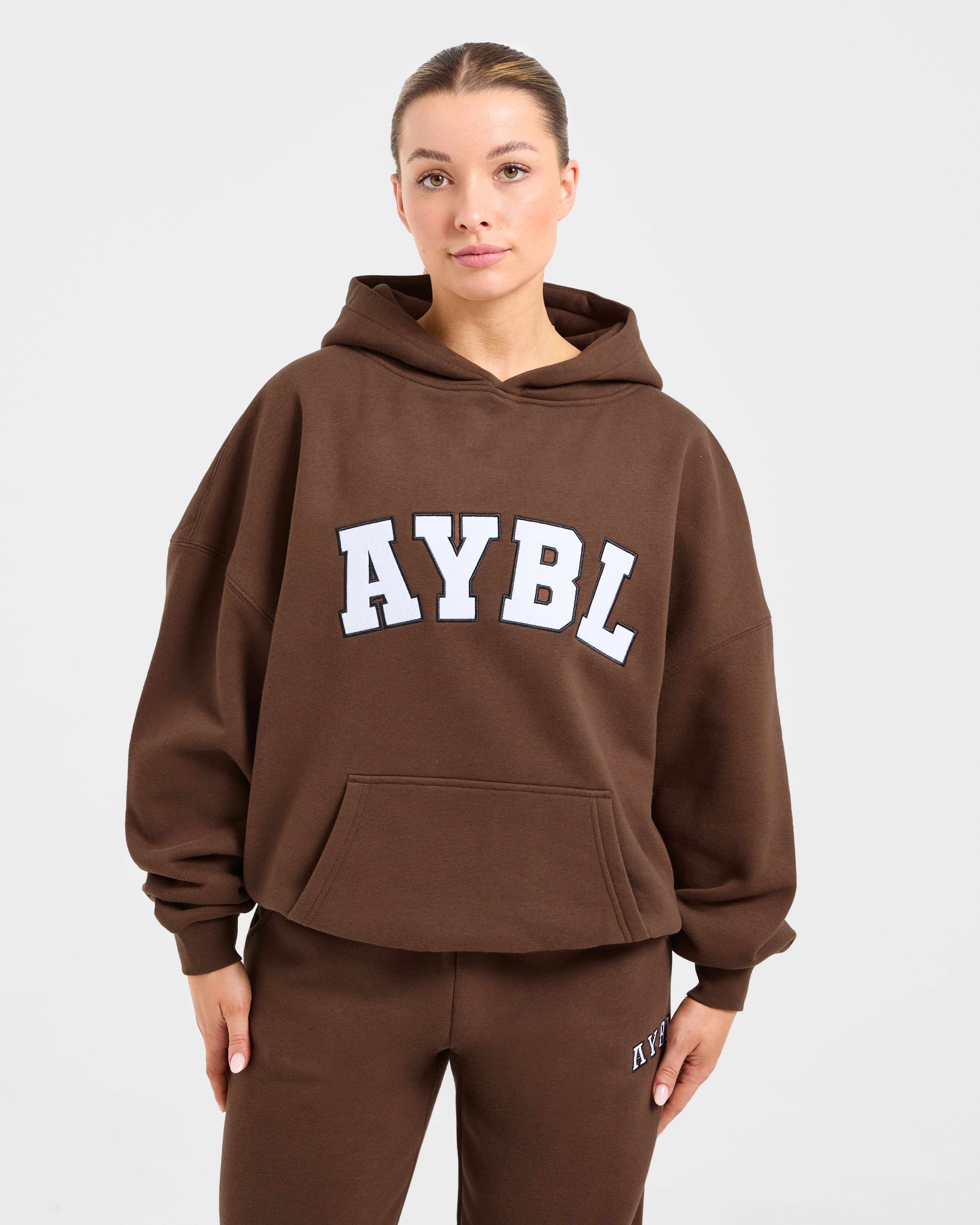 Varsity 2.0 Oversized Hoodie - Braun