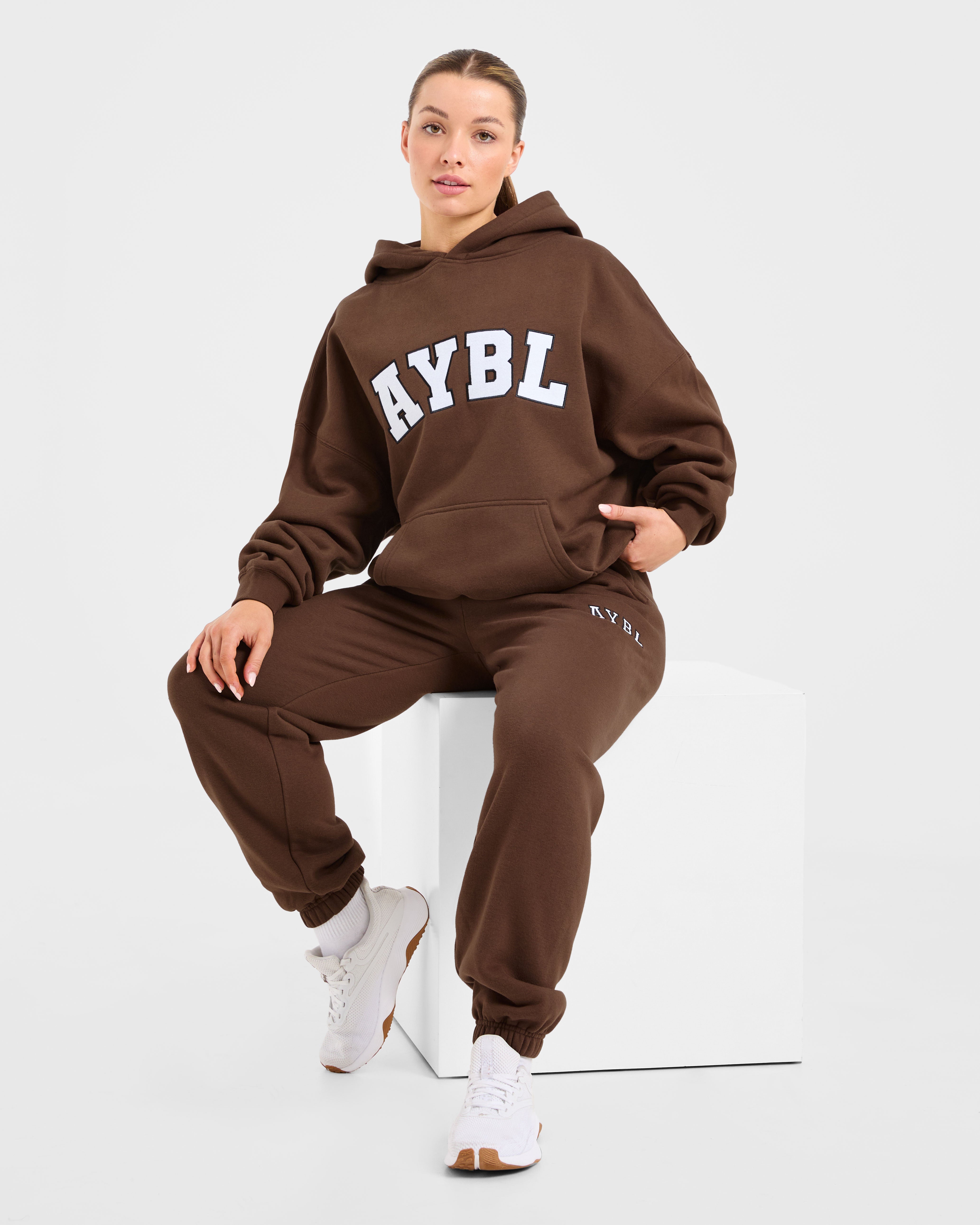 Varsity 2.0 Oversized Hoodie - Braun