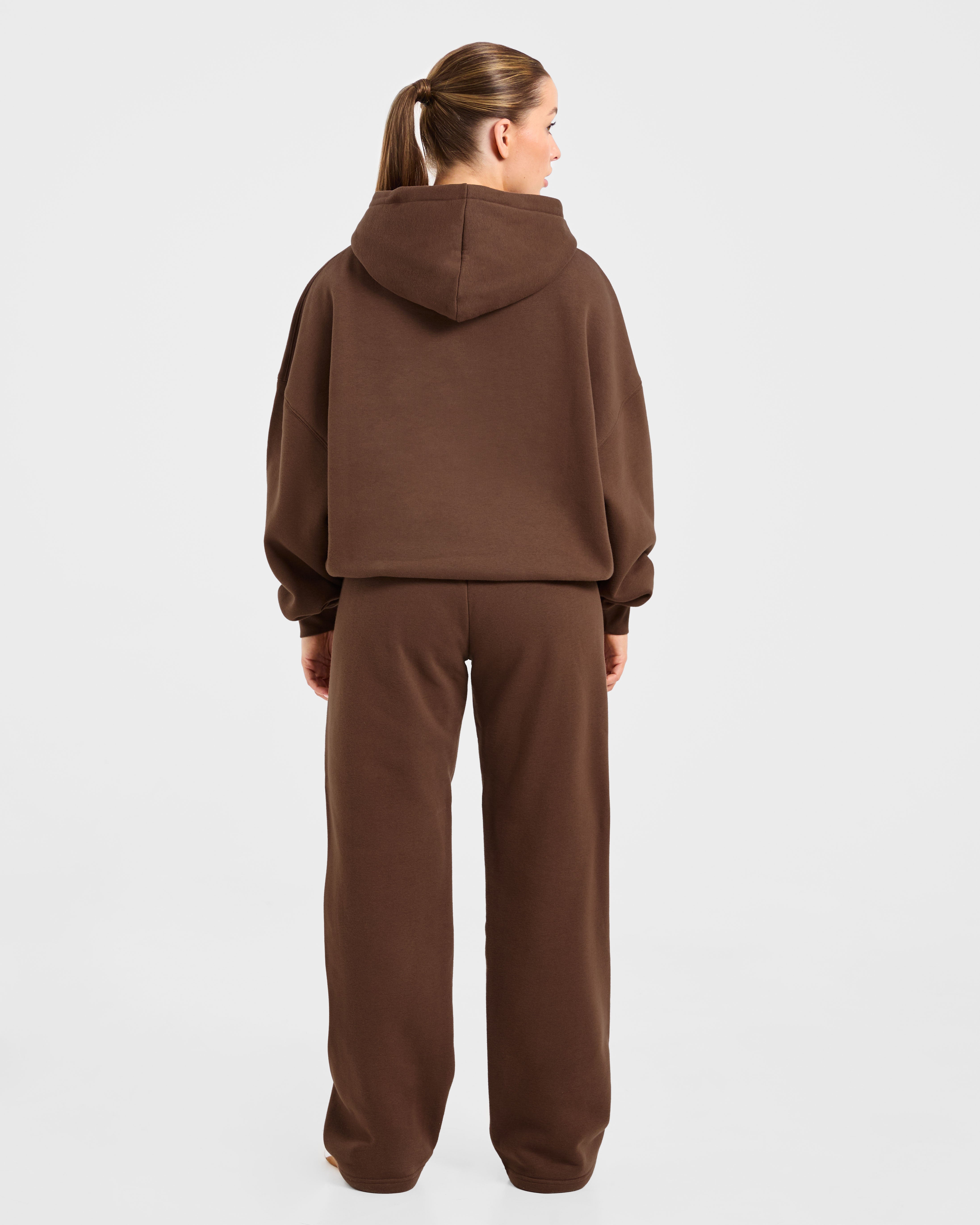 Varsity 2.0 Oversized Straight Leg Joggers - Braun
