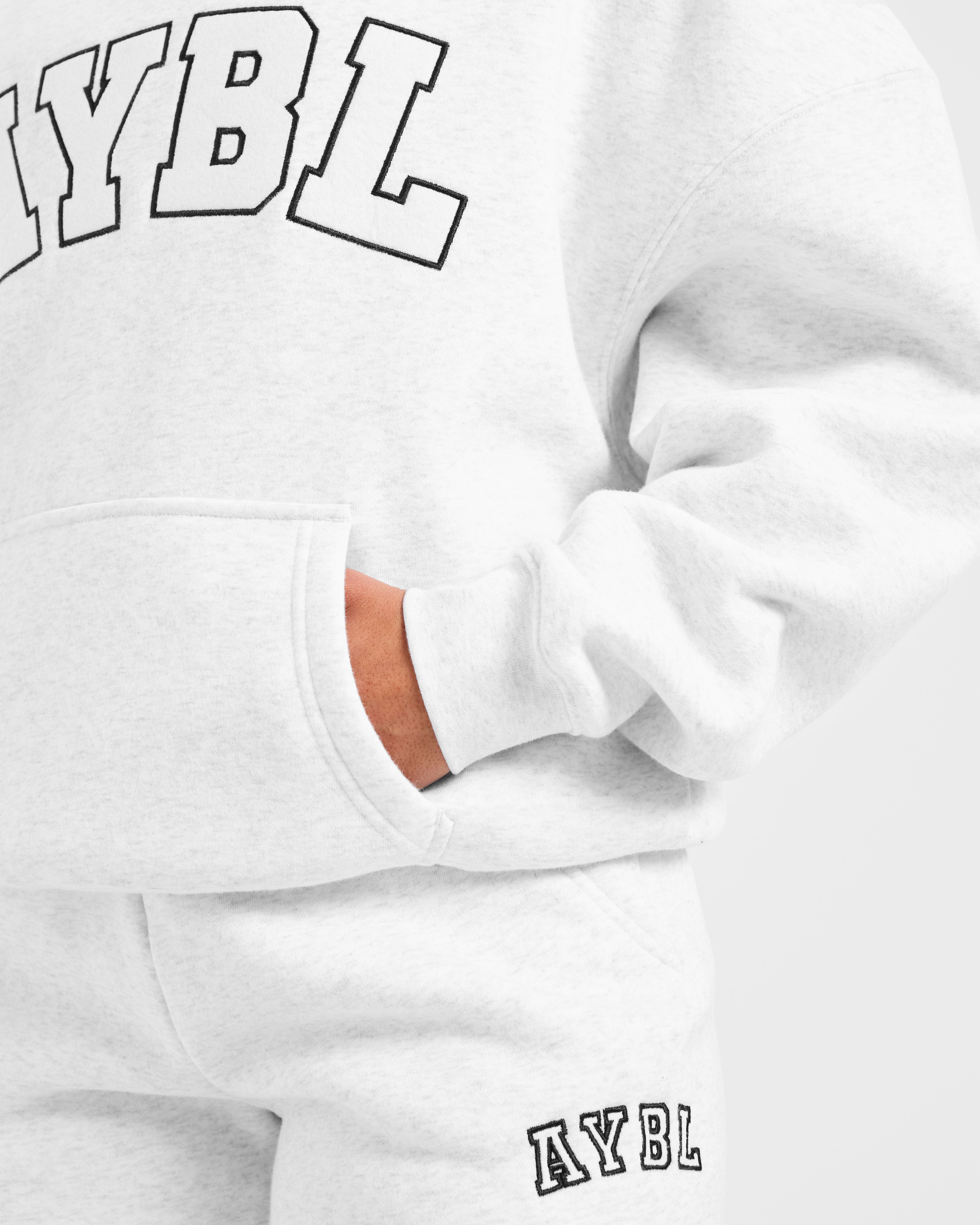 Varsity 2.0 Oversized Hoodie - Heather Grau