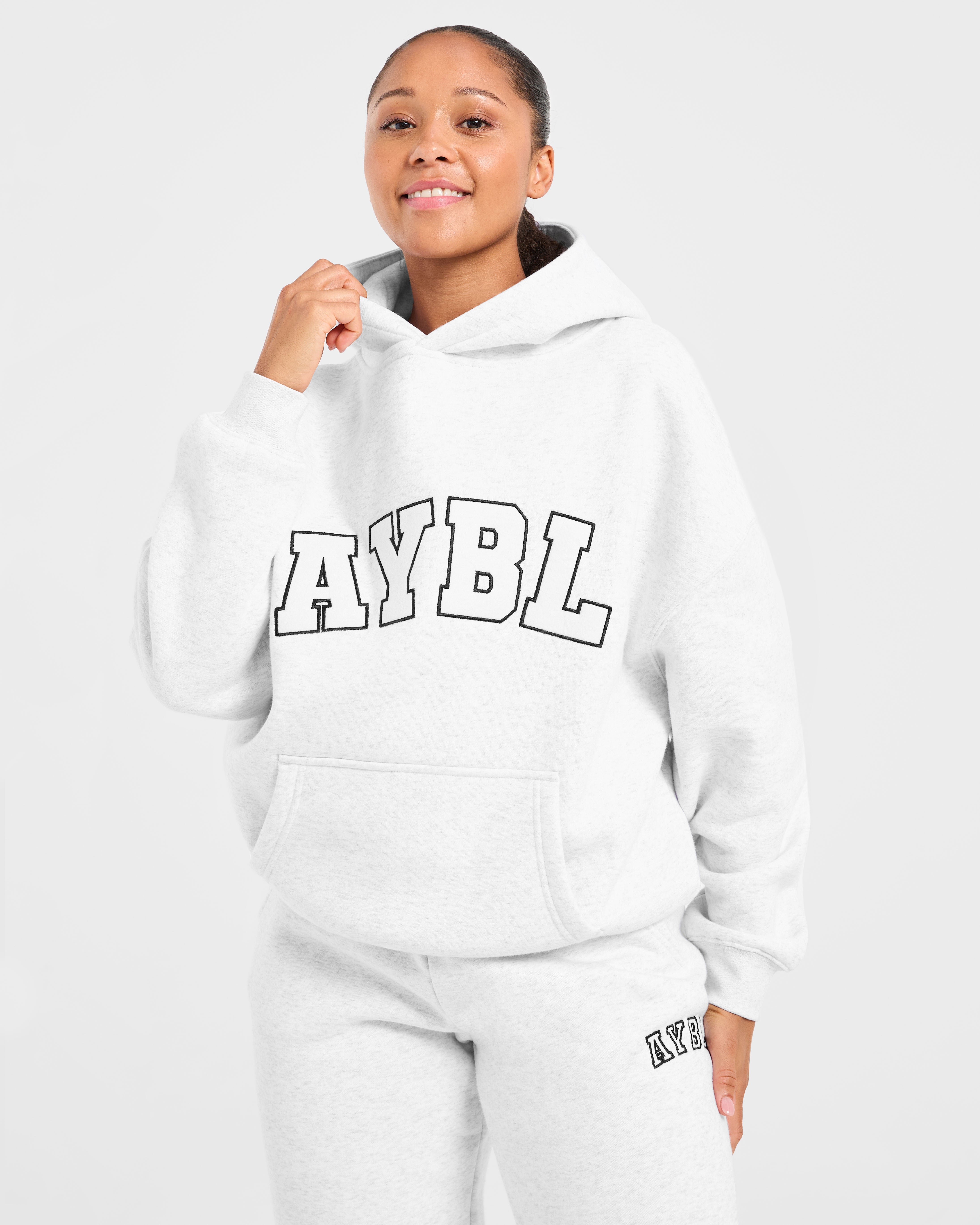 Varsity 2.0 Oversized Hoodie - Heather Grau