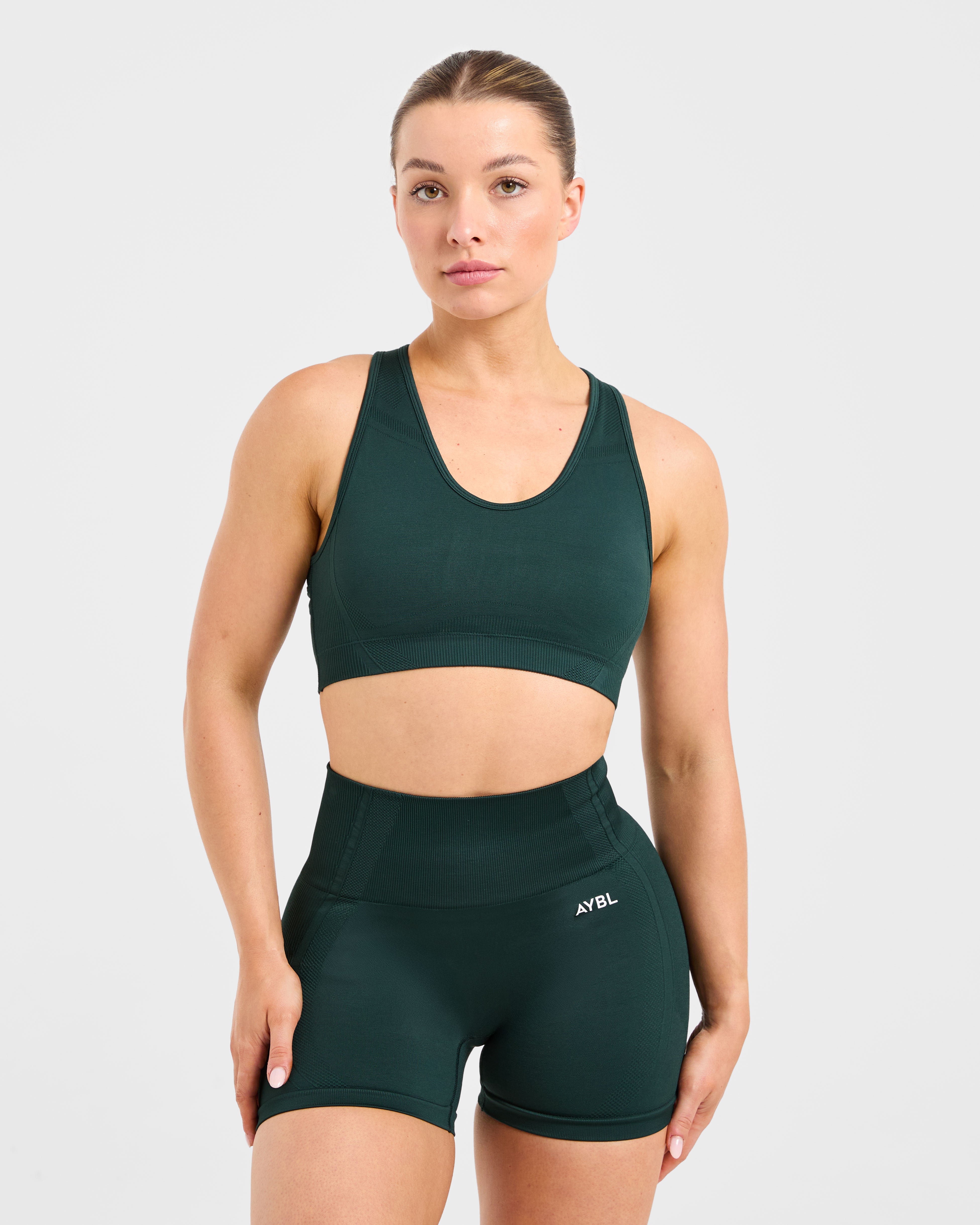 Balance V3 Seamless Sports Bra - Dark Grün