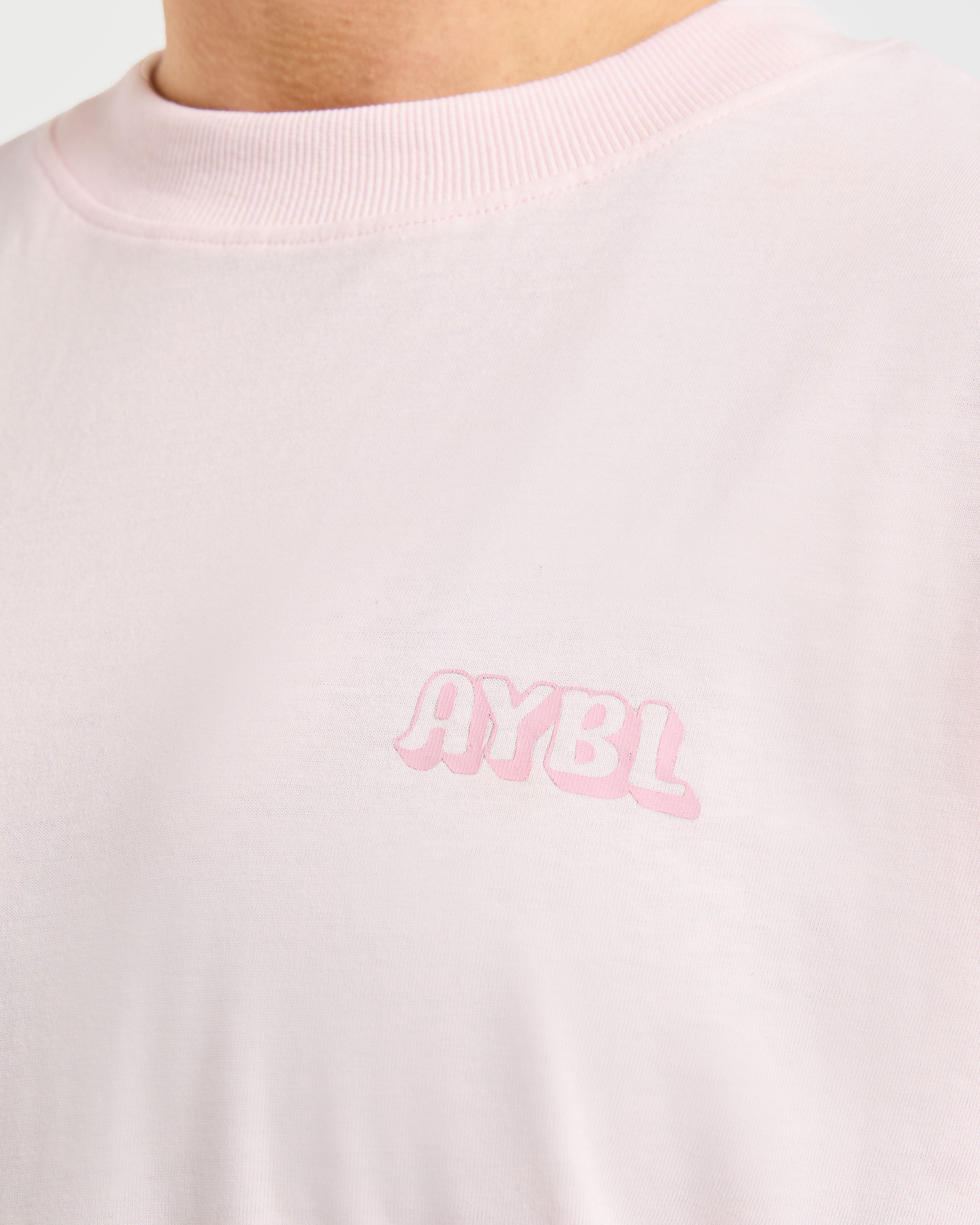Gym Girl Era Oversized T Shirt - Rosa
