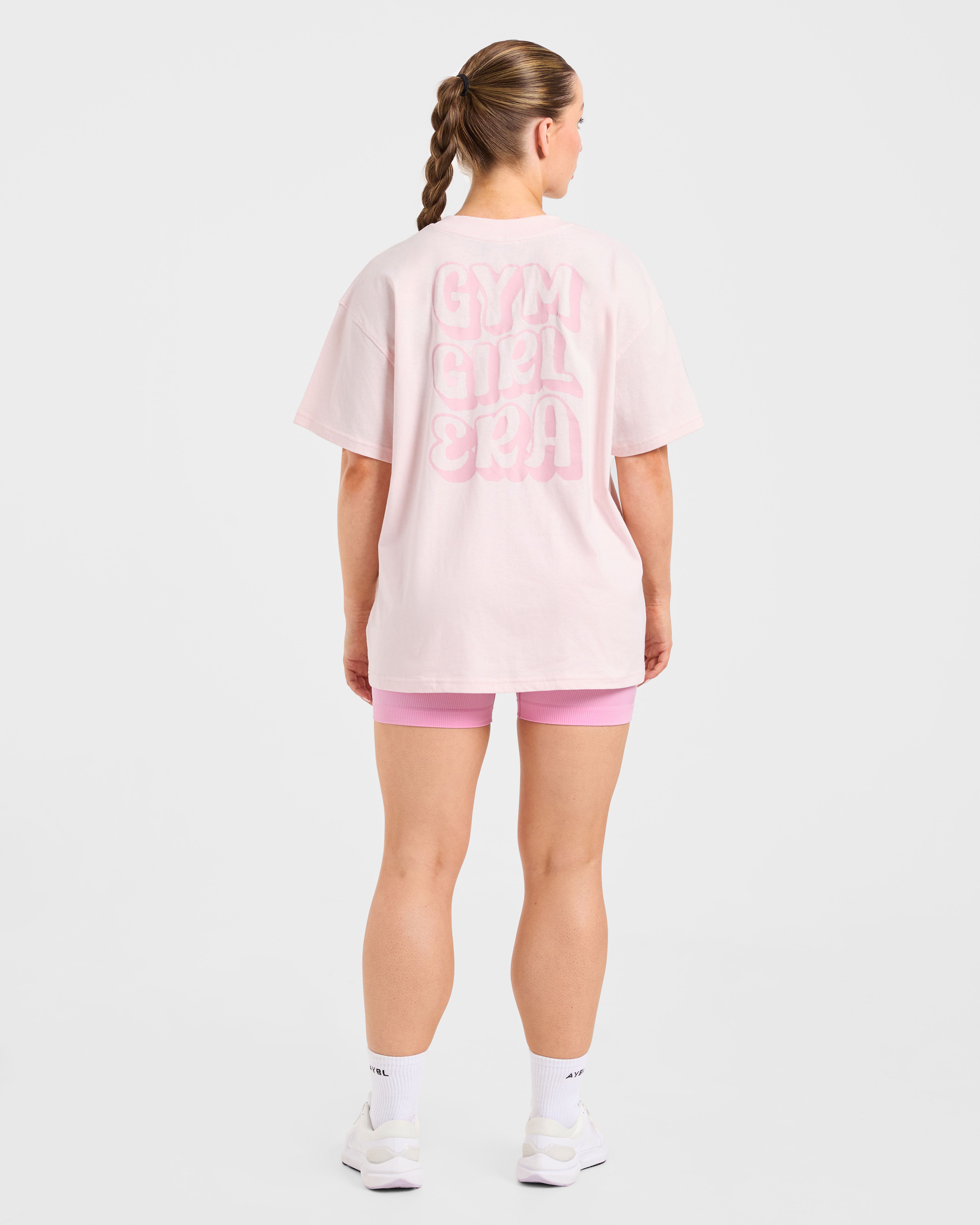 Gym Girl Era Oversized T Shirt - Rosa