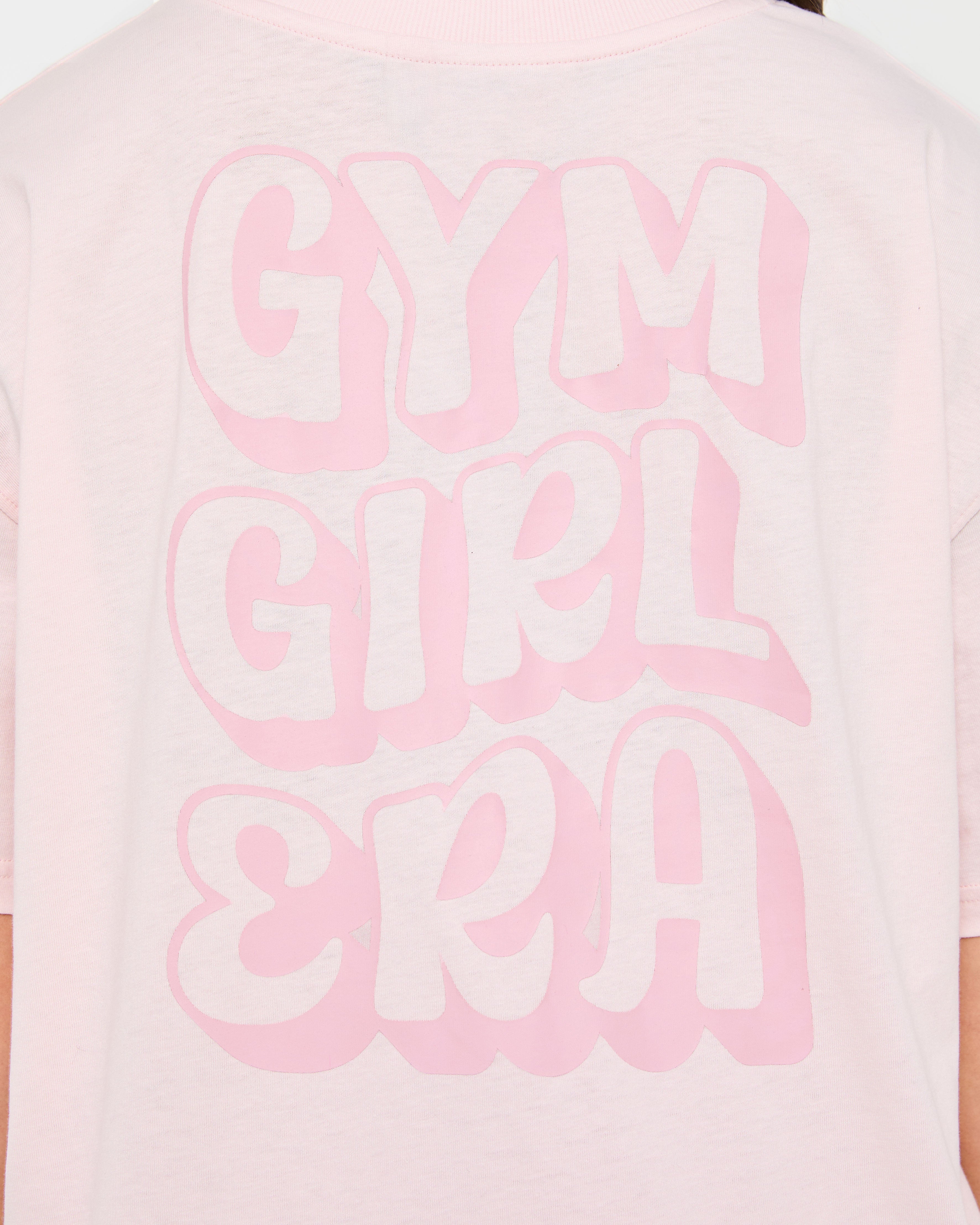 Gym Girl Era Oversized T Shirt - Rosa