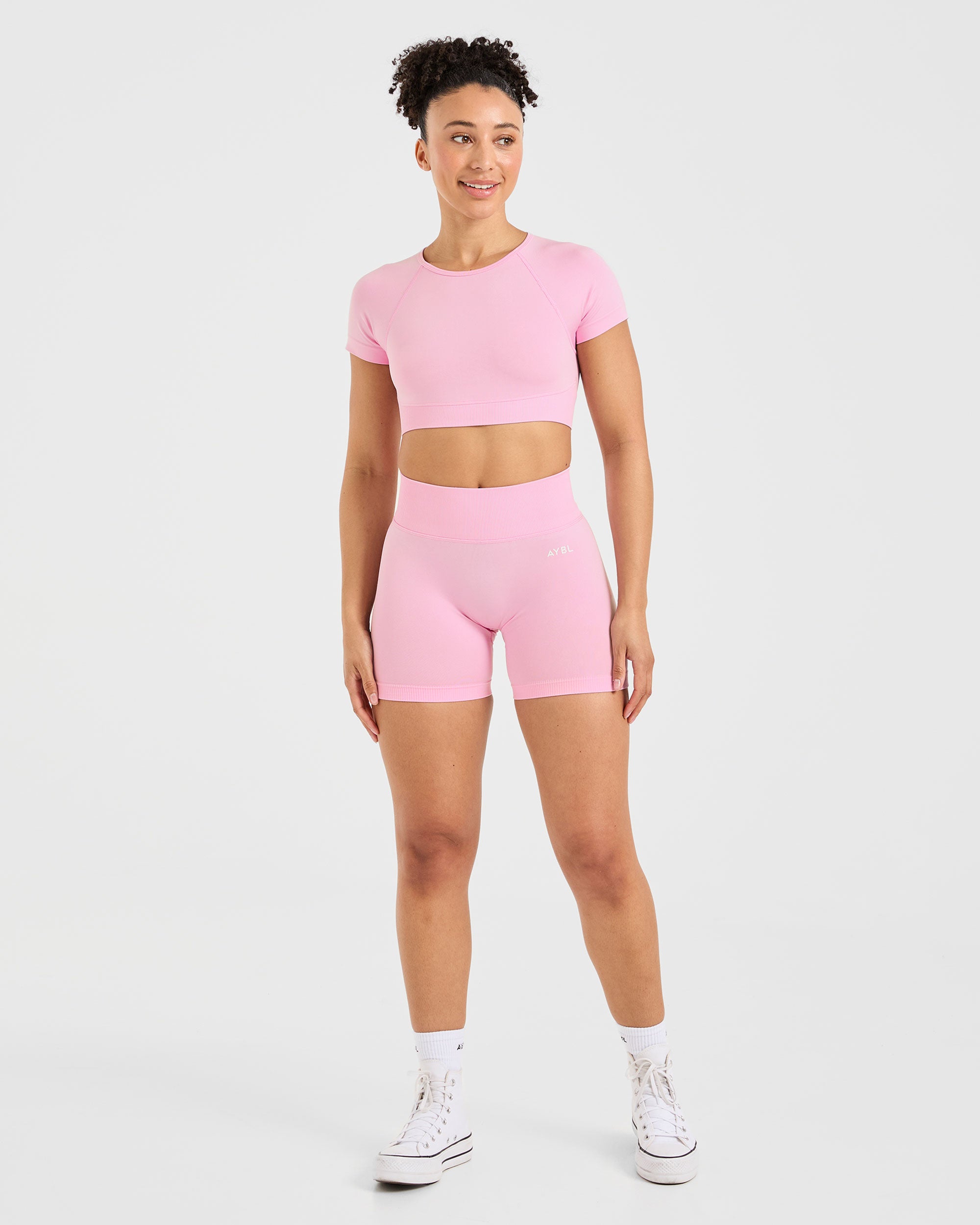 Adapt Seamless Crop Top - Spring Rosa
