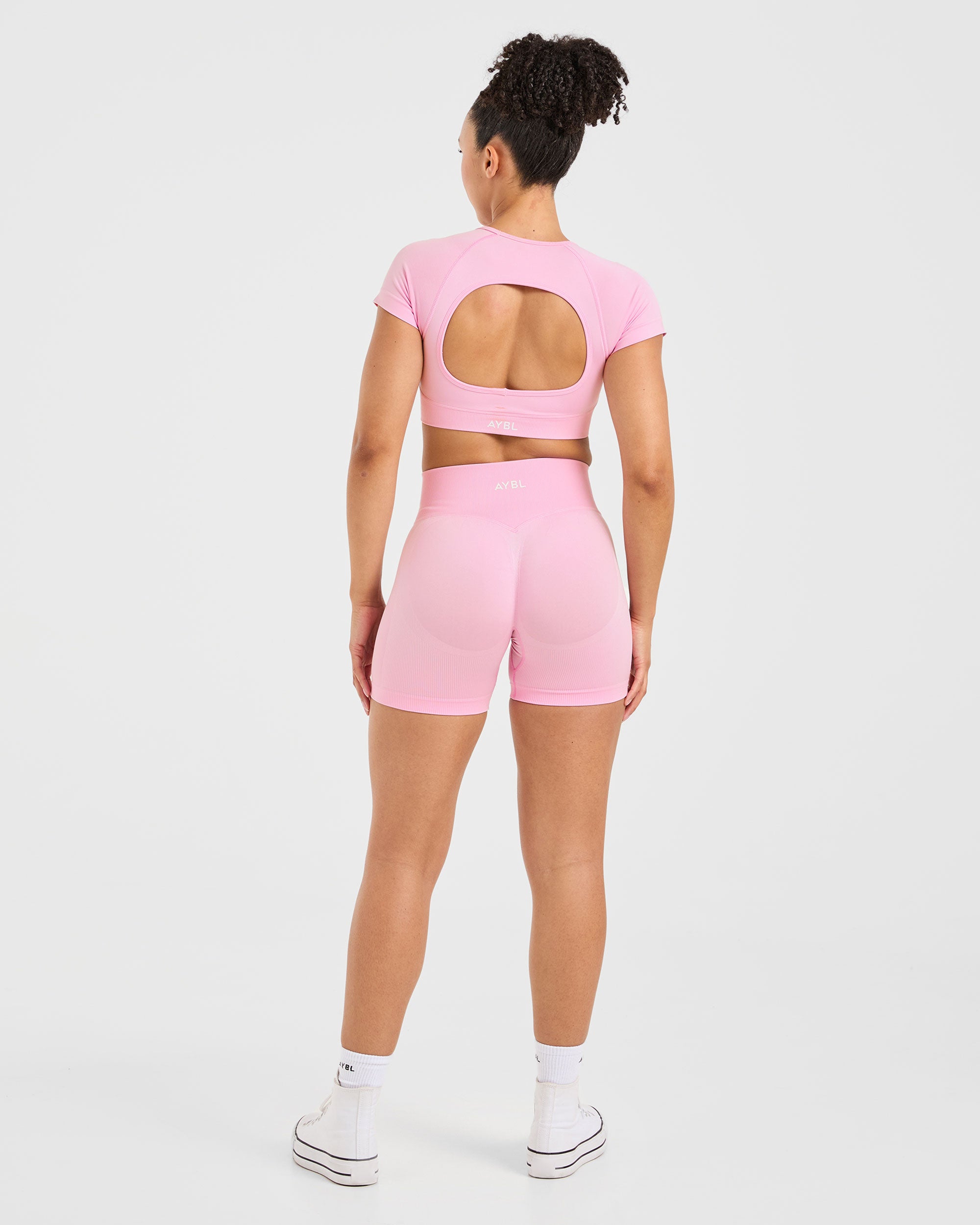 Adapt Seamless Crop Top - Spring Rosa