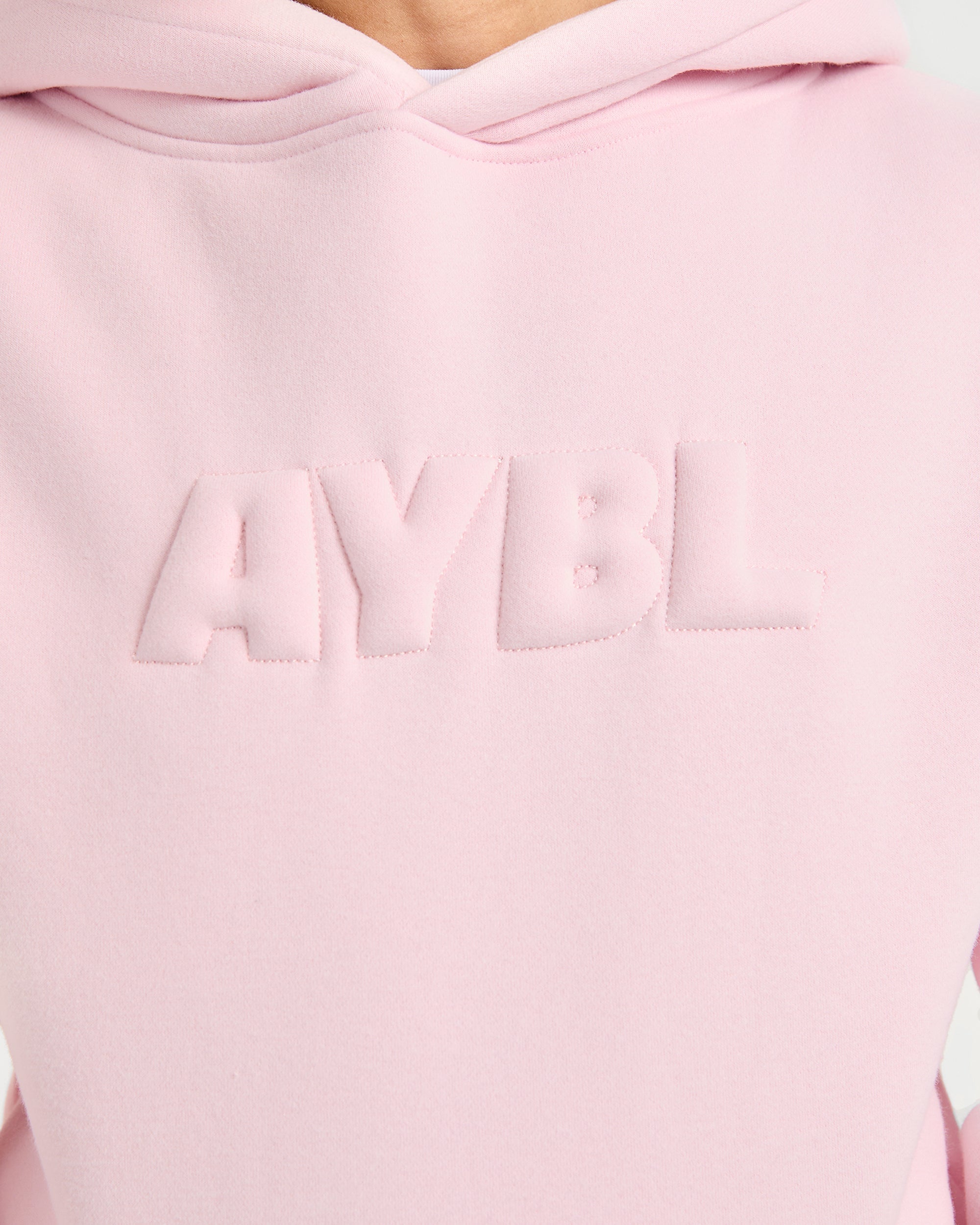Classic Plush Oversized Hoodie - Pastel Rosa