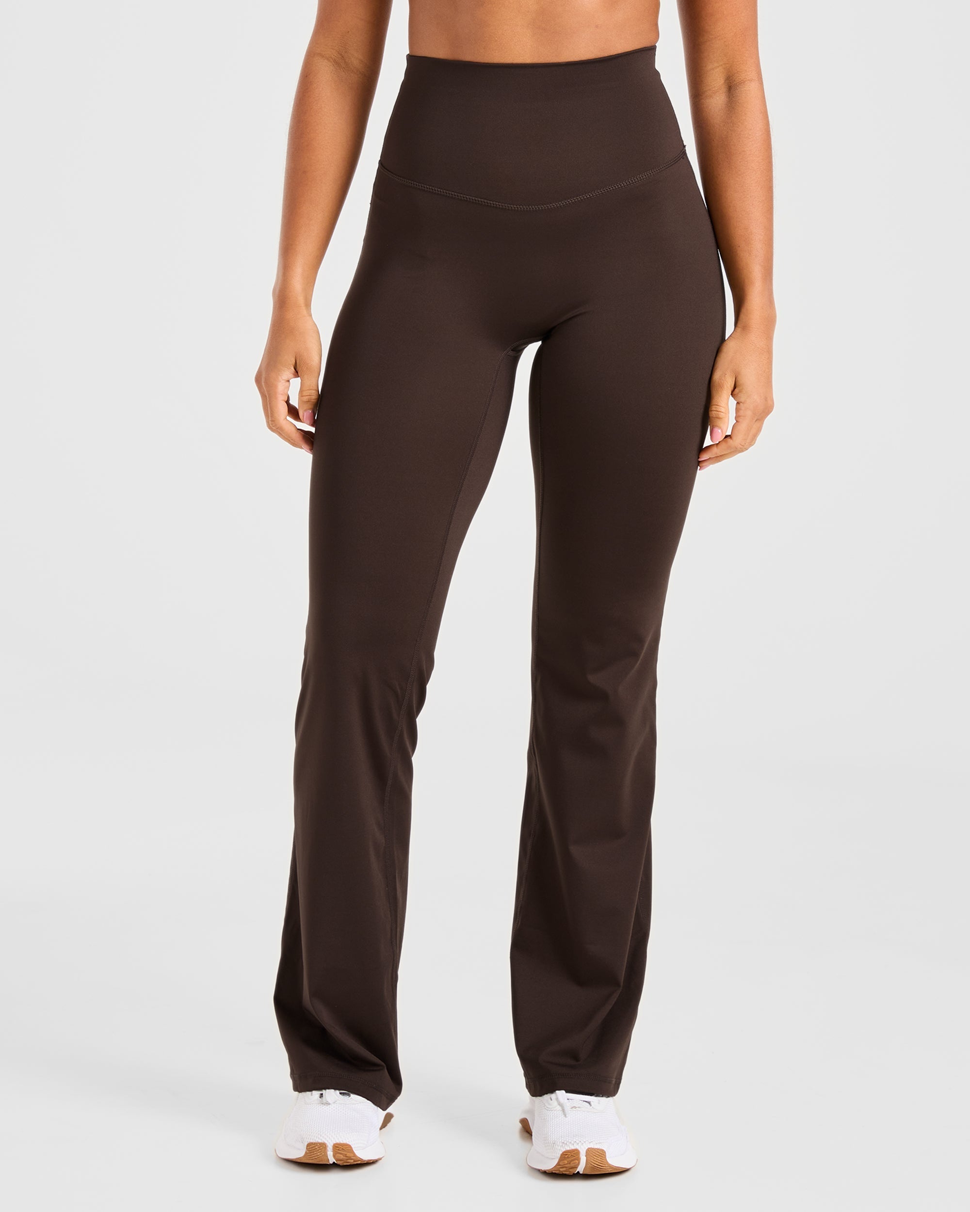 Sculpt Flared Leggings Deep Cocoa Braun - Main Image