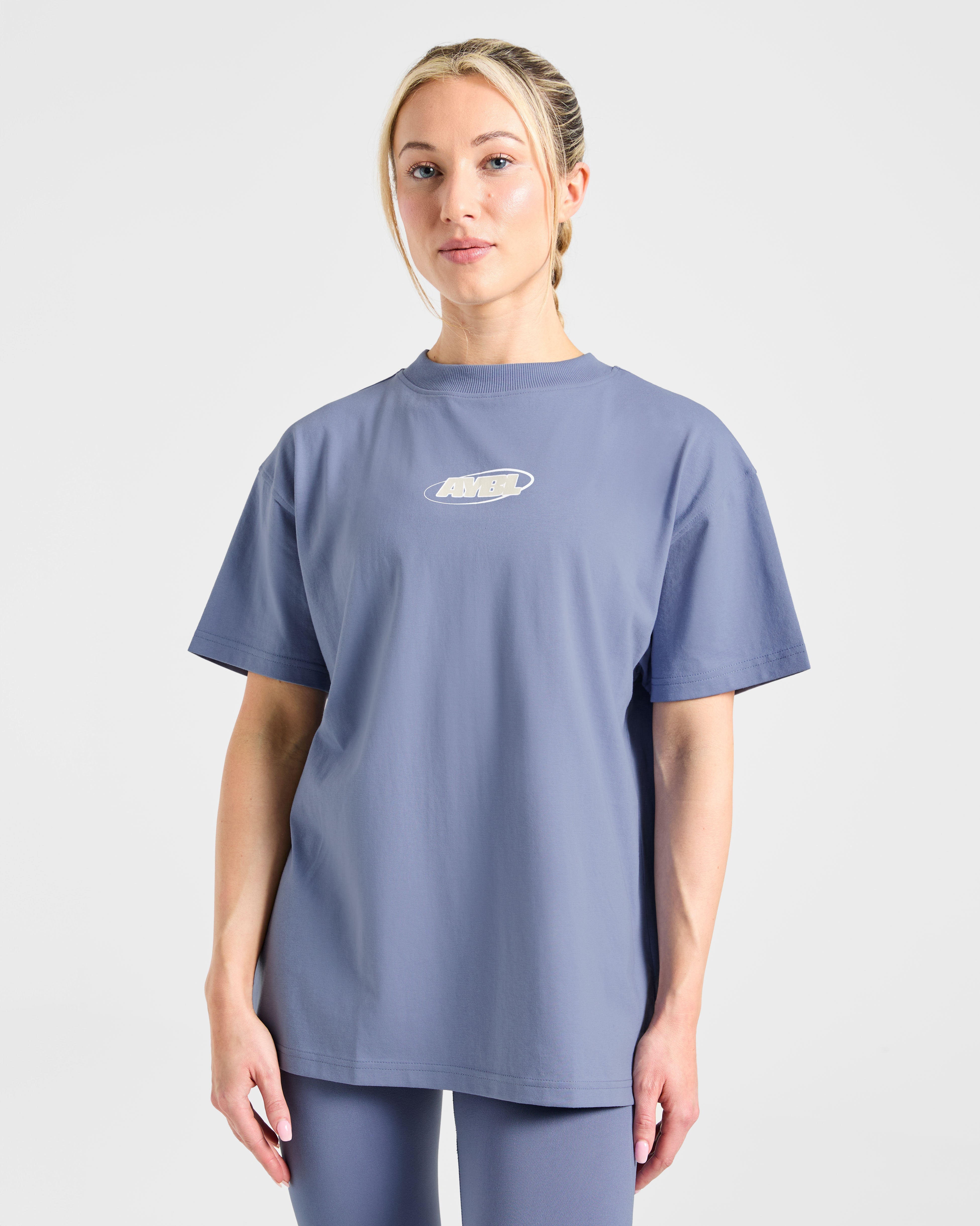 Sports Essentials Oversized T Shirt - Slate Blau
