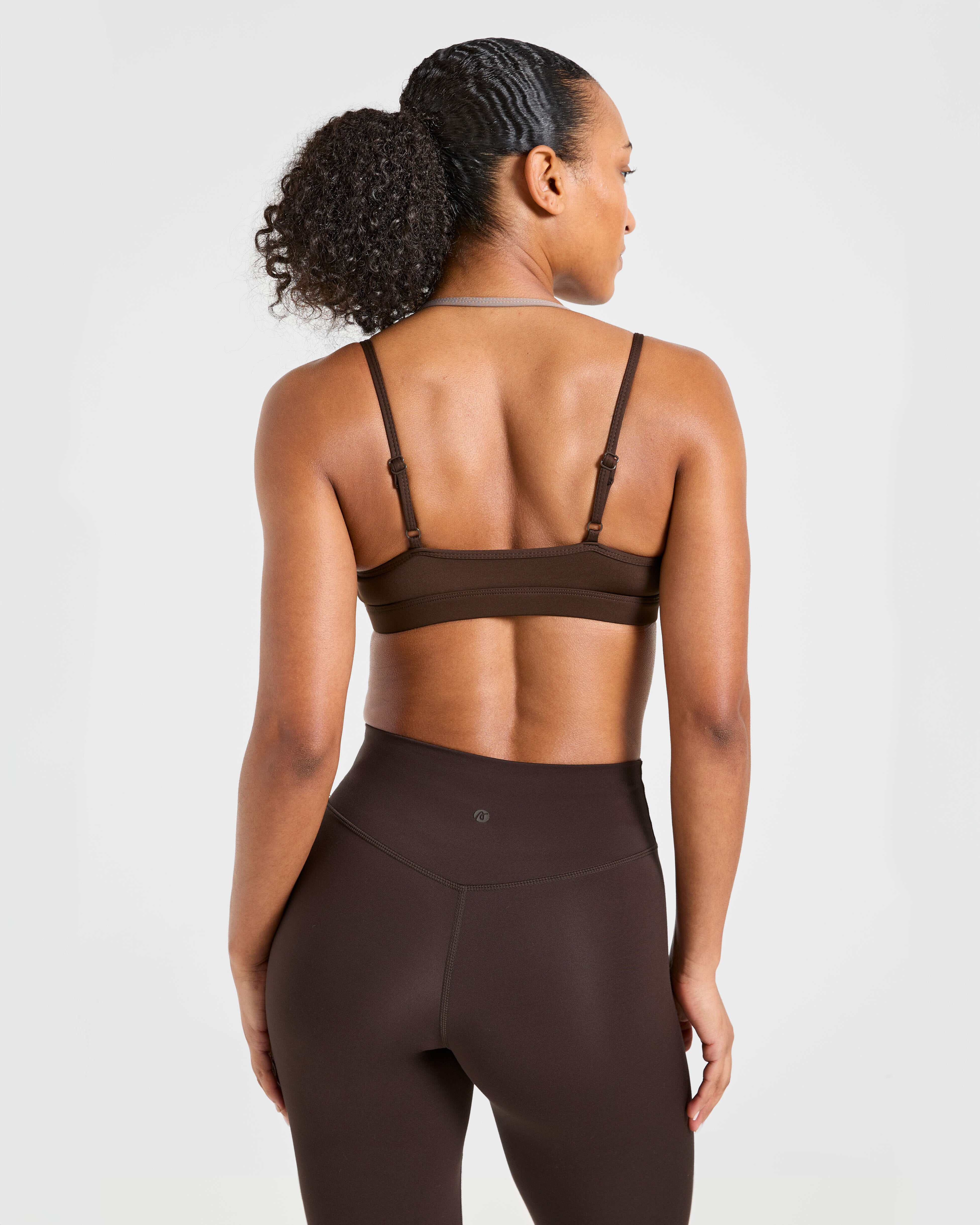 Essential Double Layer Sports Bra - Braun