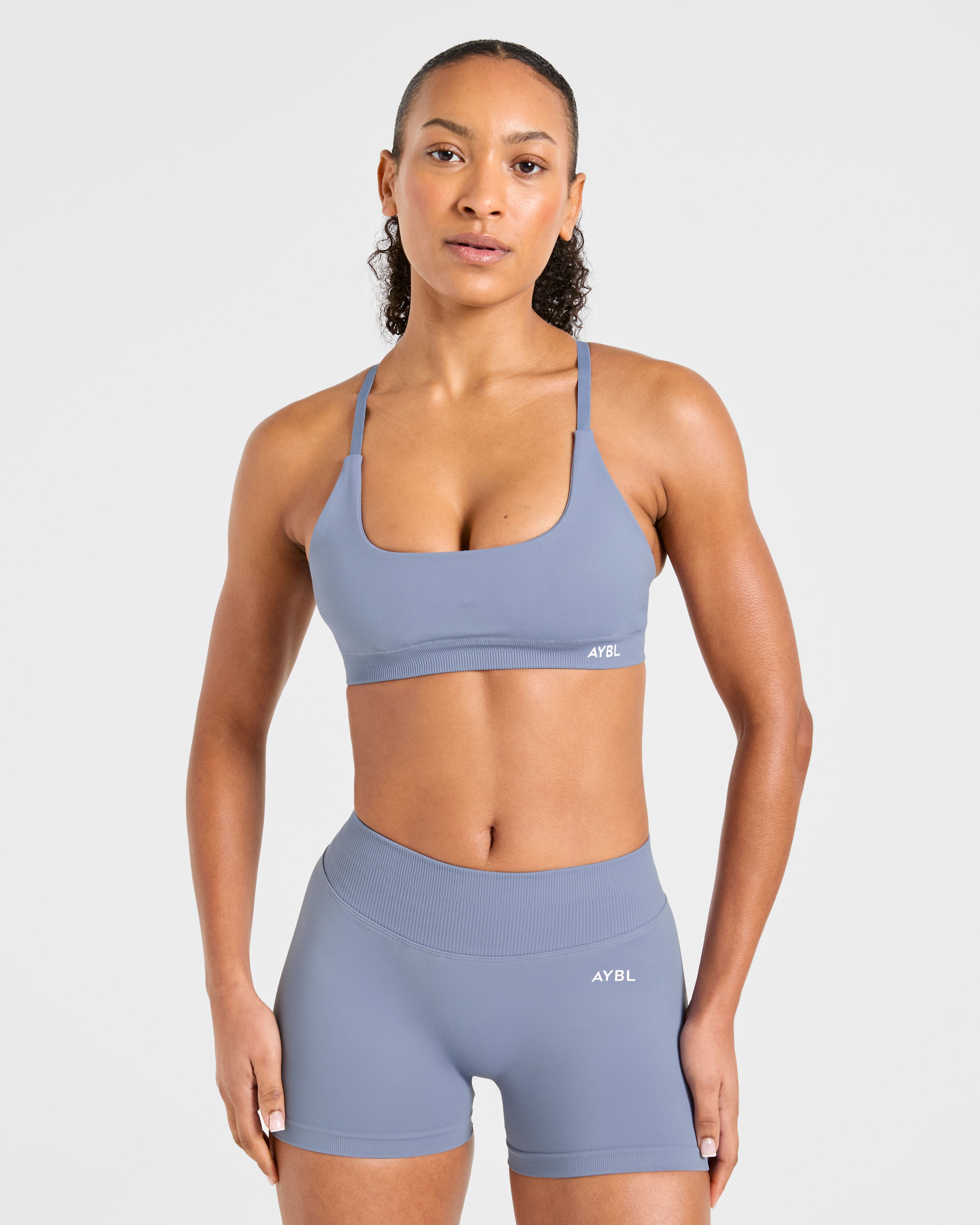 Enhance Seamless Sports Bra - Slate Blau