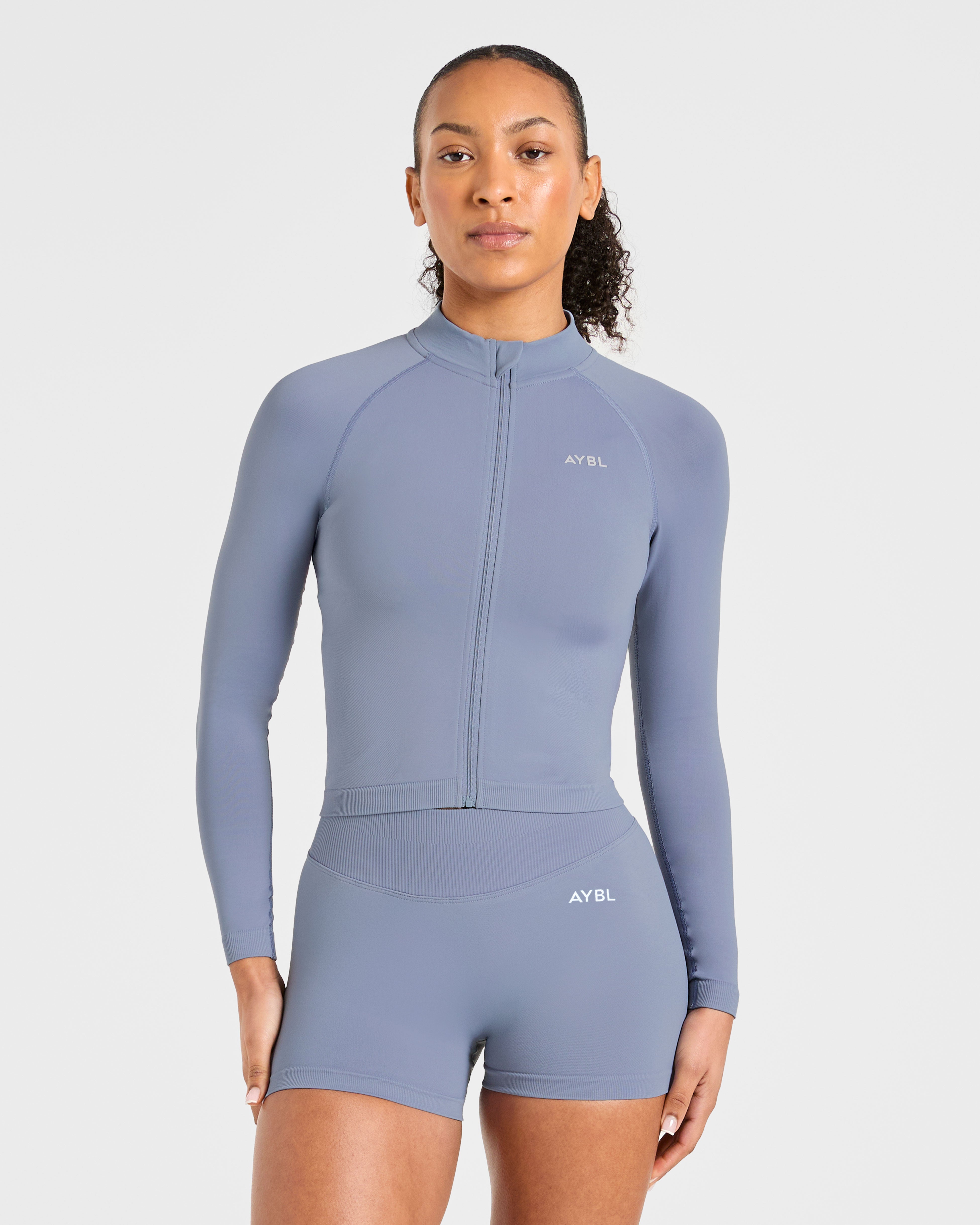 Enhance Seamless Jacket - Slate Blau