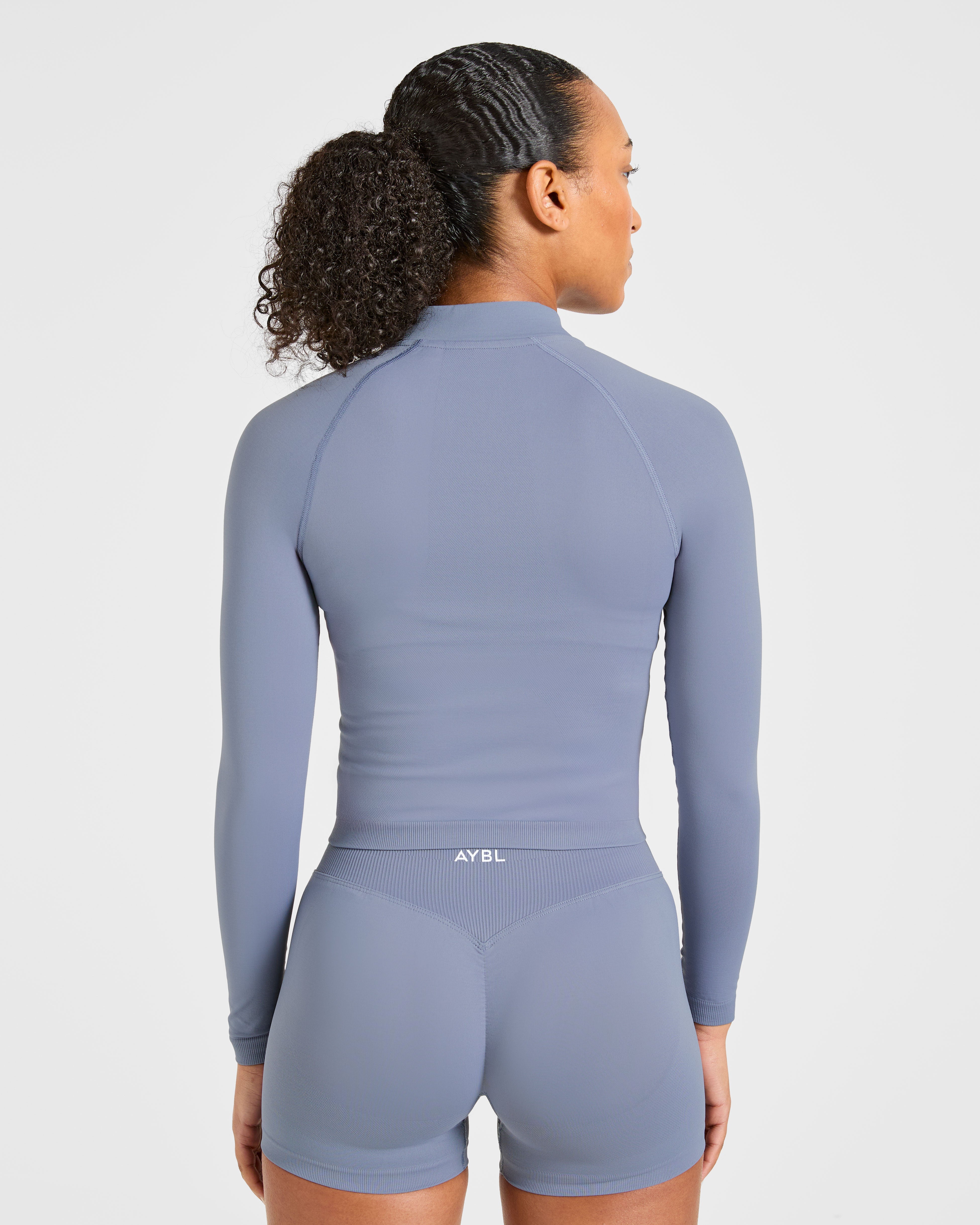Enhance Seamless Jacket - Slate Blau