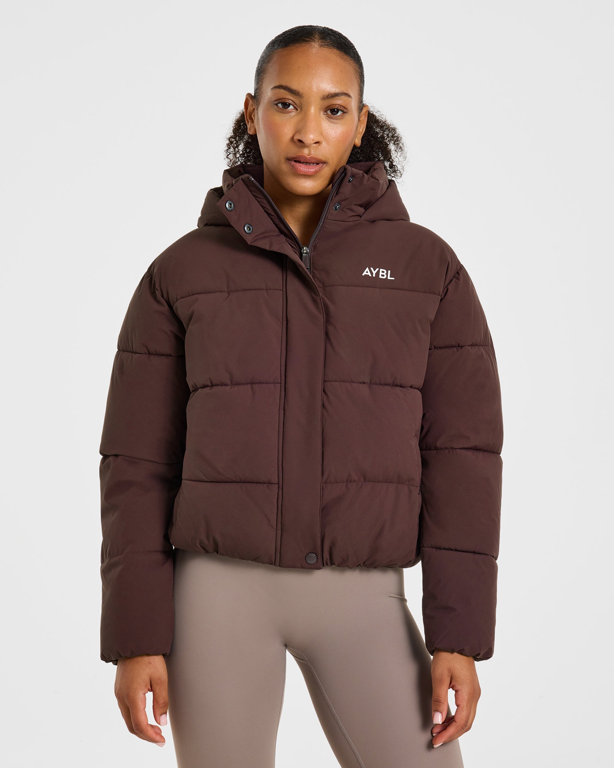 Signature Puffer Coat - Cocoa Braun
