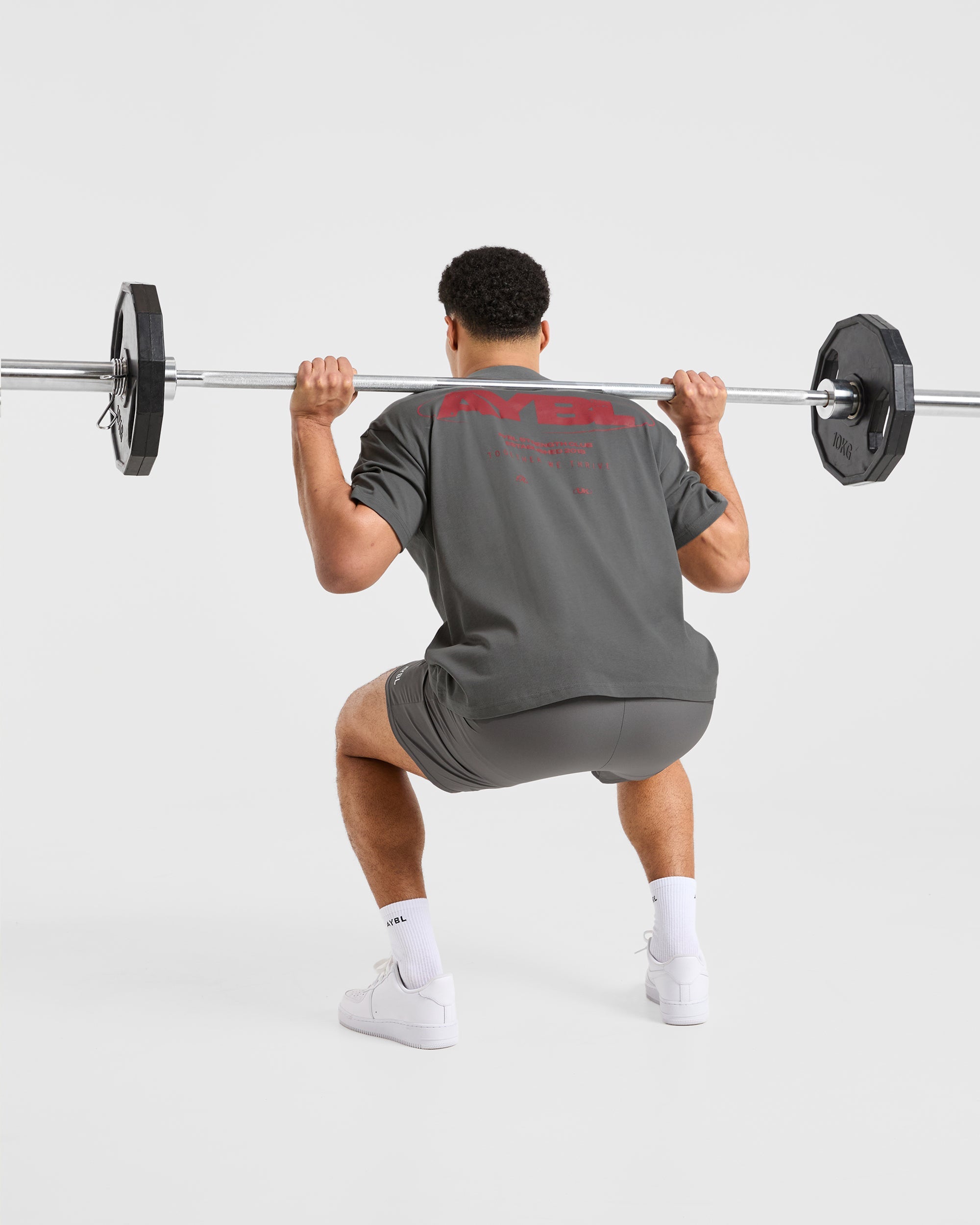 Orbit Oversized T Shirt - Charcoal/Rot