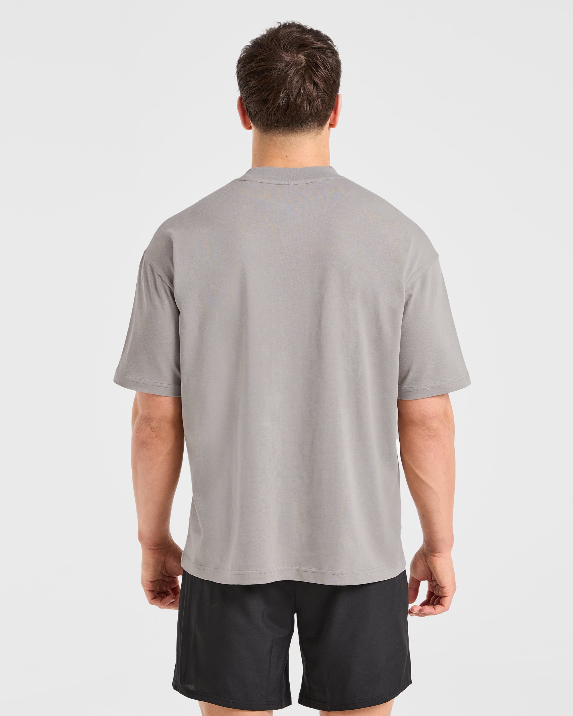 Sports Club Dot Oversized T Shirt - Cloud Grau
