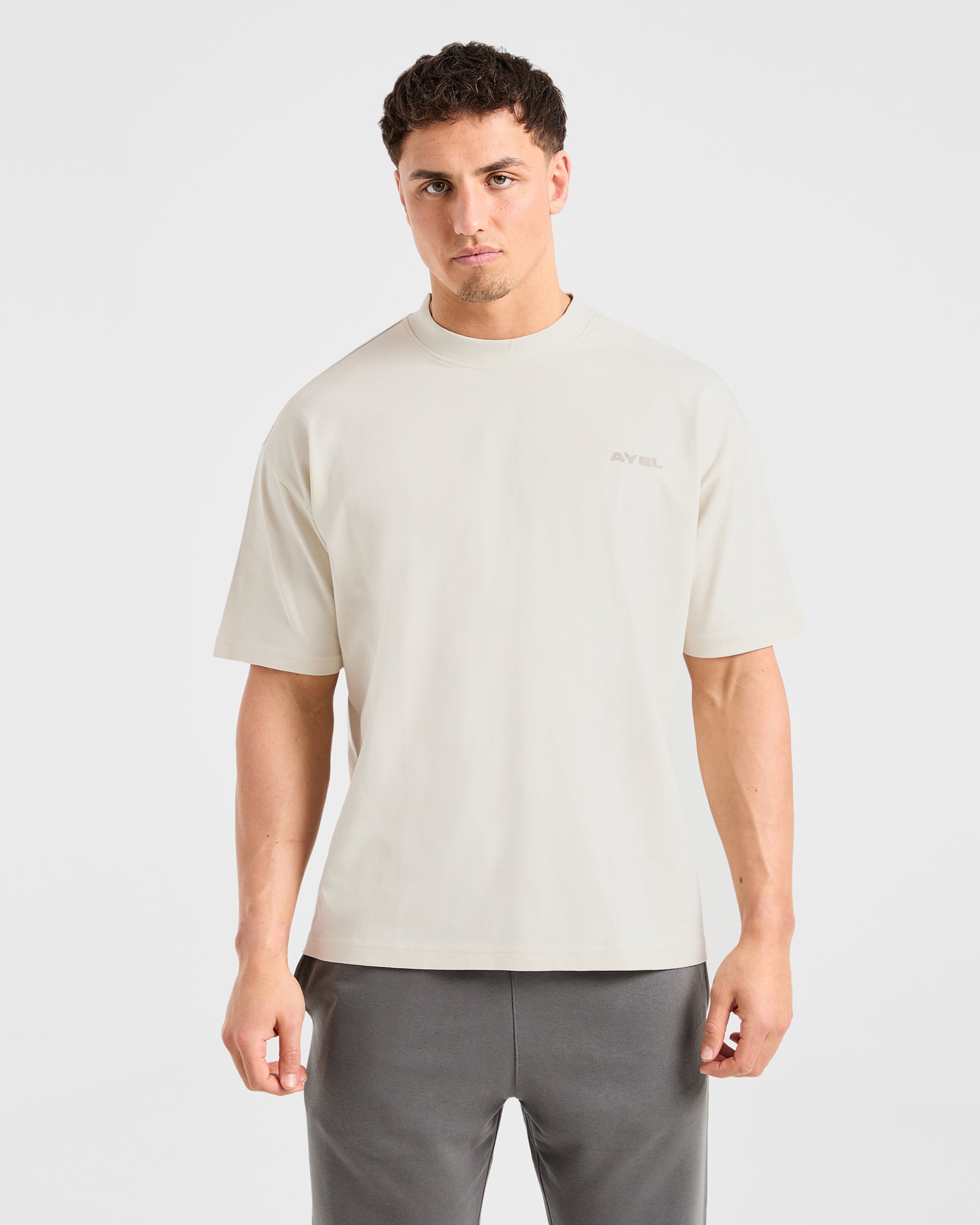 Blur Oversized T Shirt - Off Weiß