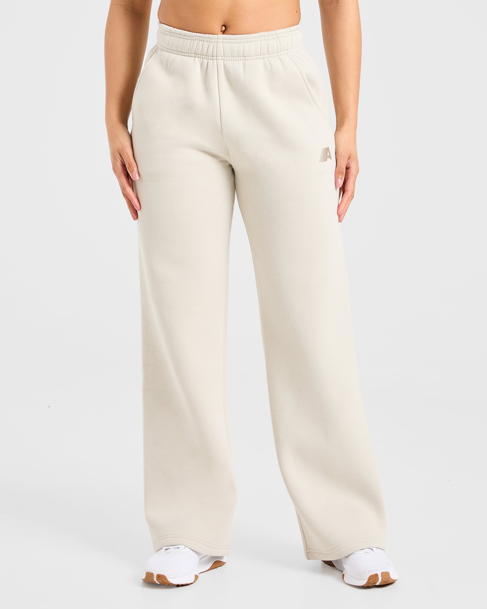 Image 1 from Retro Athletics Oversized Straight Leg Joggers - Sand