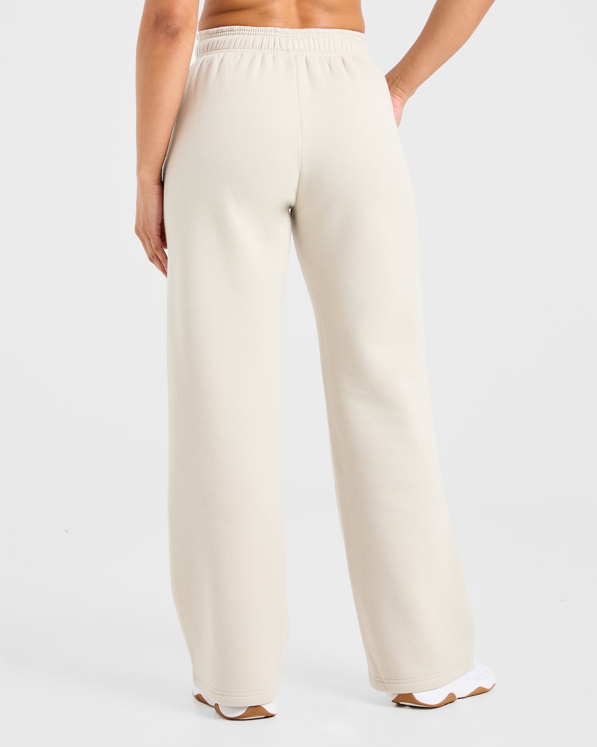 Image 2 from Retro Athletics Oversized Straight Leg Joggers - Sand