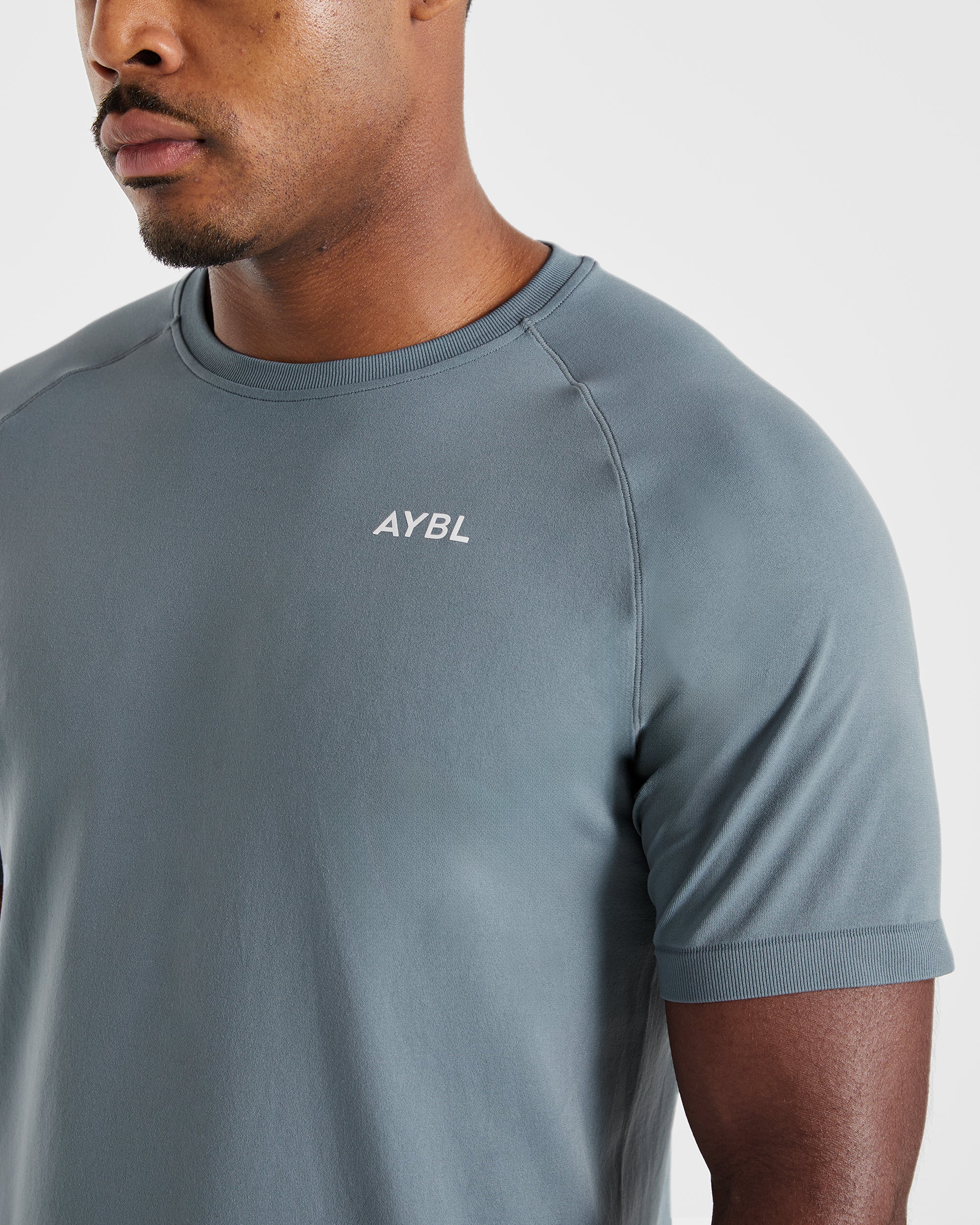 Ascend Seamless T Shirt - Slate Blau