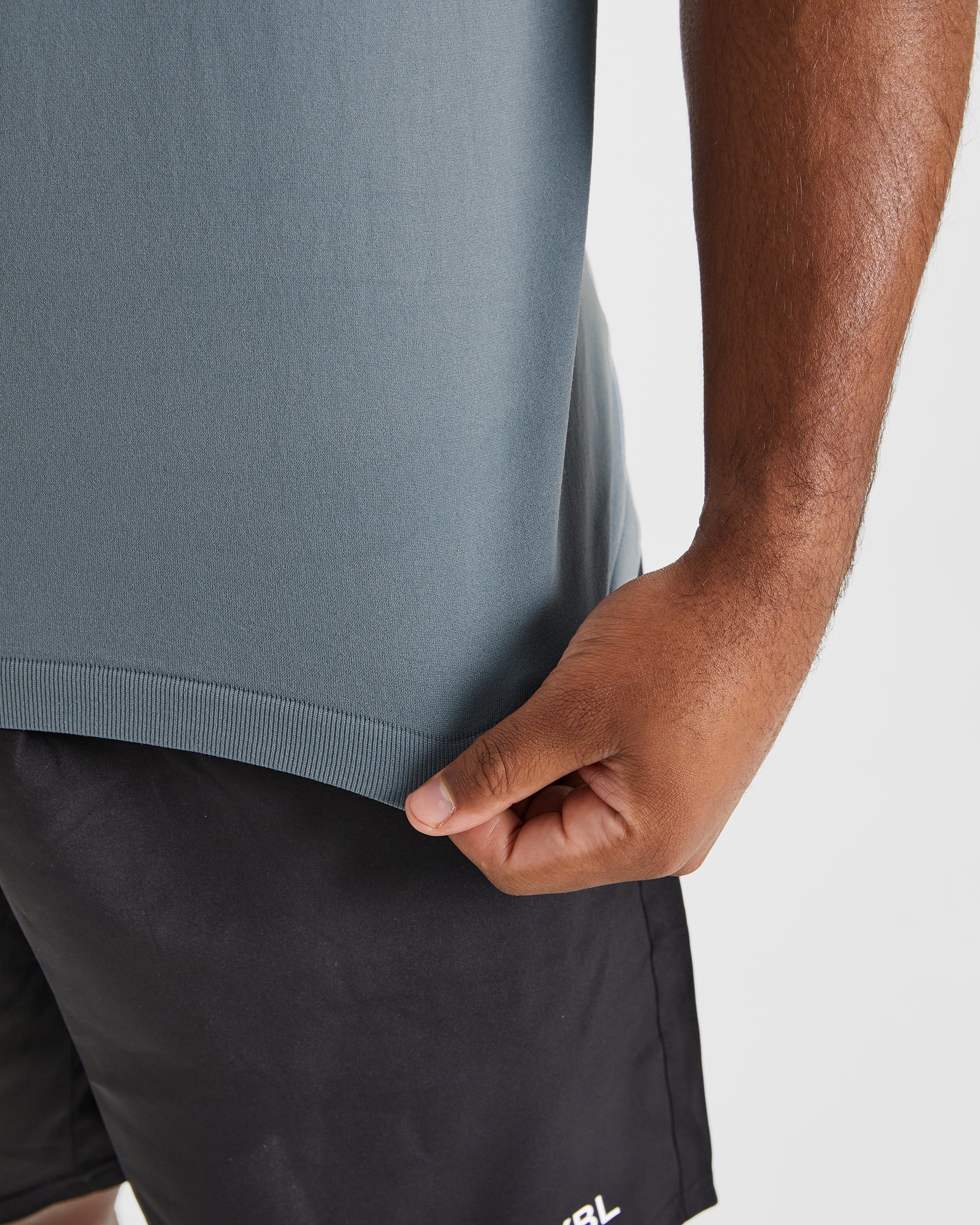 Ascend Seamless T Shirt - Slate Blau