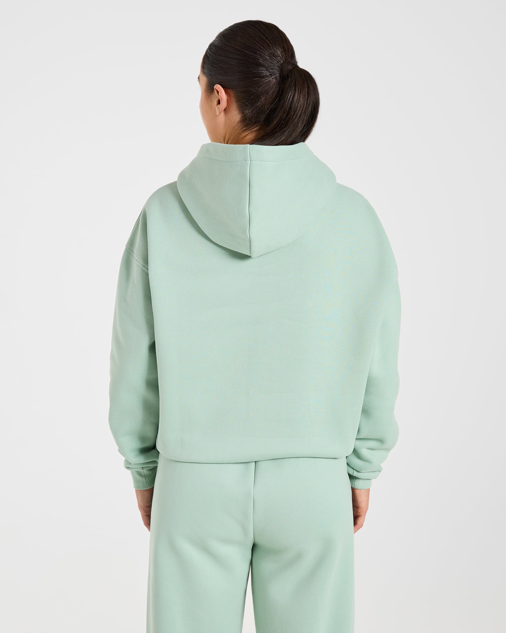 Varsity 2.0 Oversized Hoodie - Sage Grün
