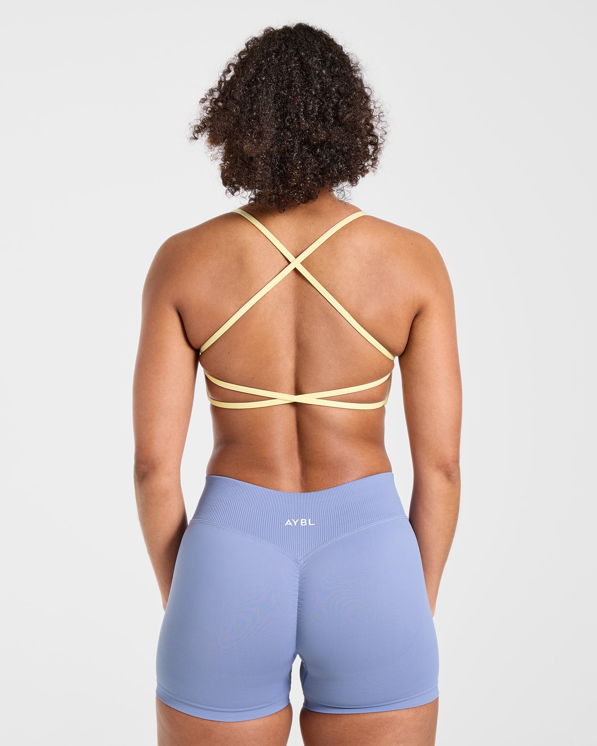 Essential Crossback Sports Bra - Gelb