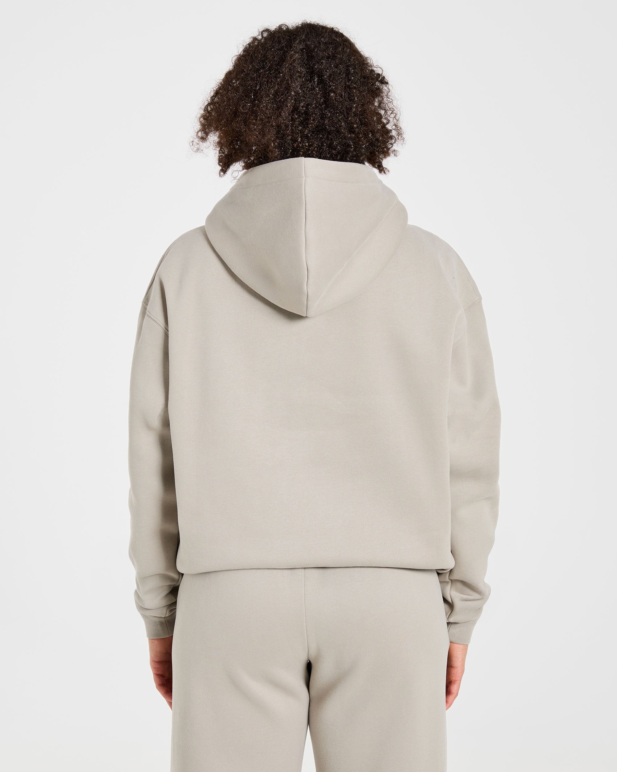 Varsity 2.0 Oversized Hoodie - Taupe