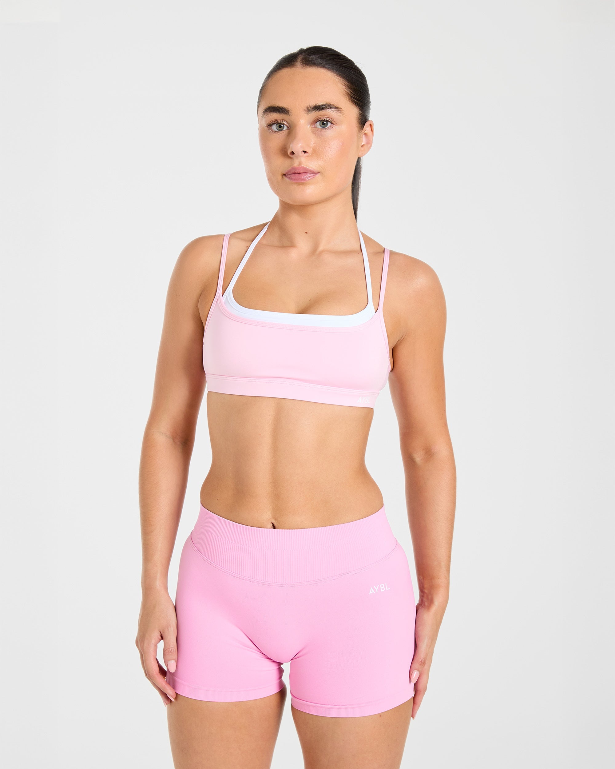 Essential Double Layer Sports Bra - Rosa