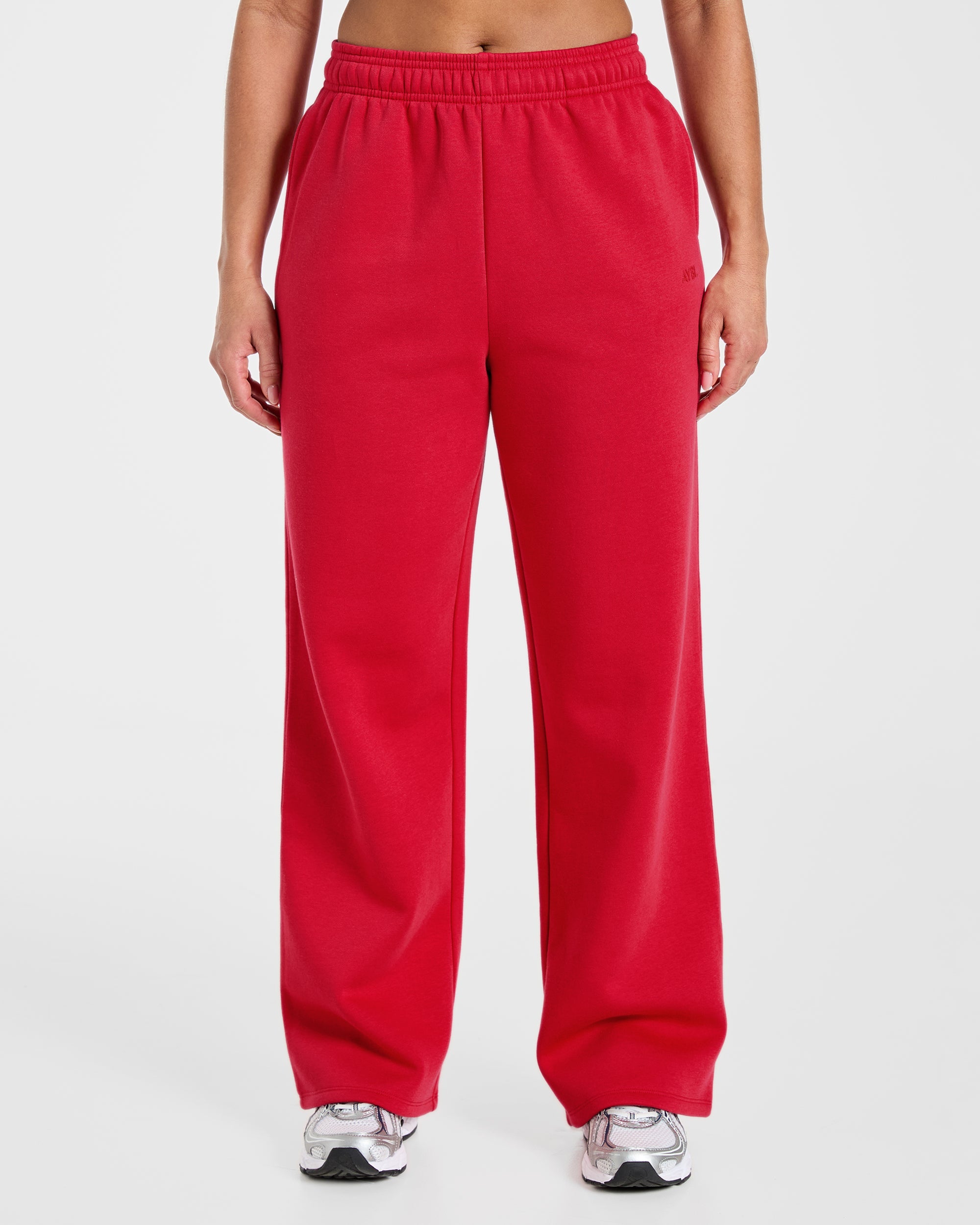 Lifestyle Oversized Straight Leg Joggers - Rot