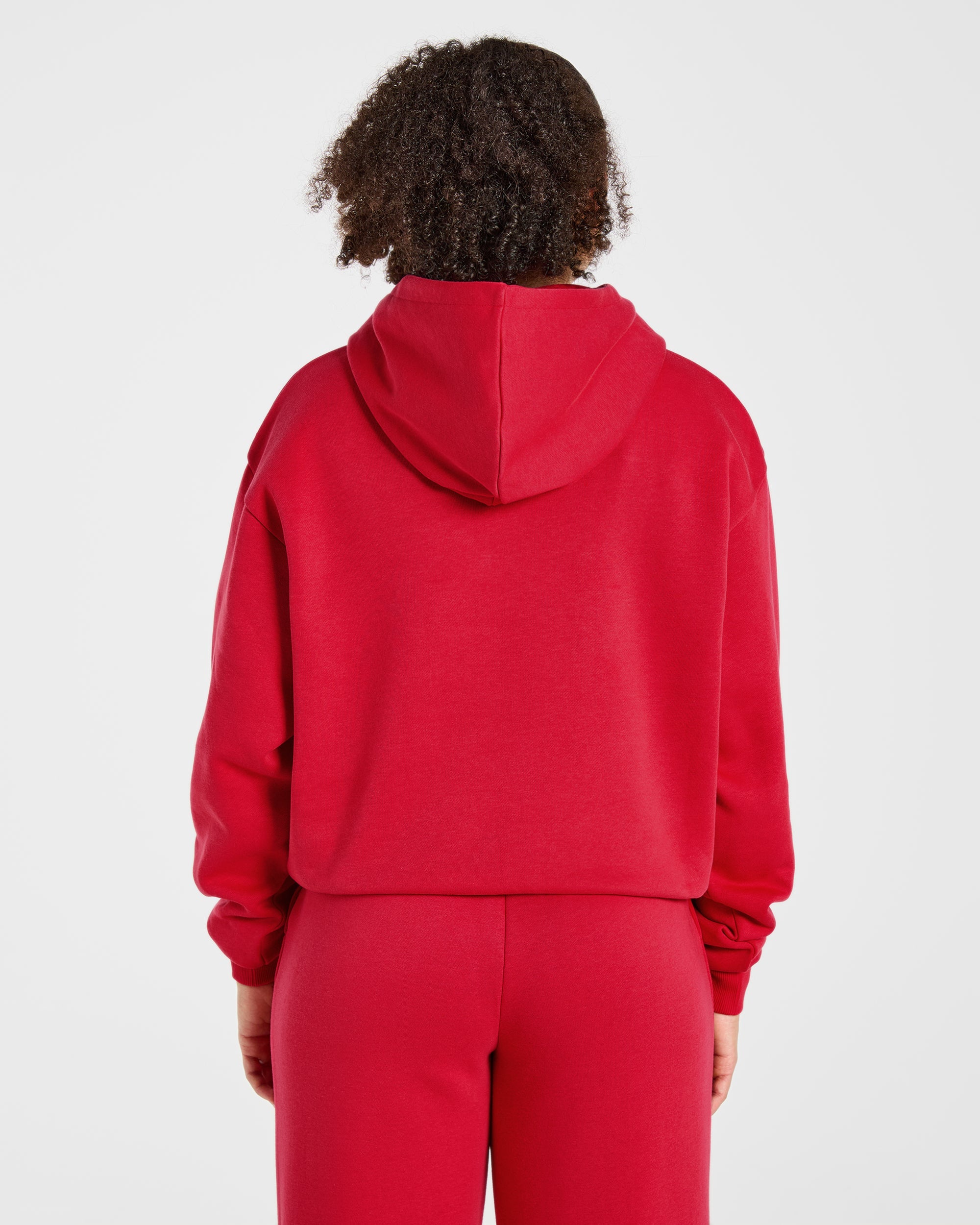 Lifestyle Oversized Hoodie - Rot