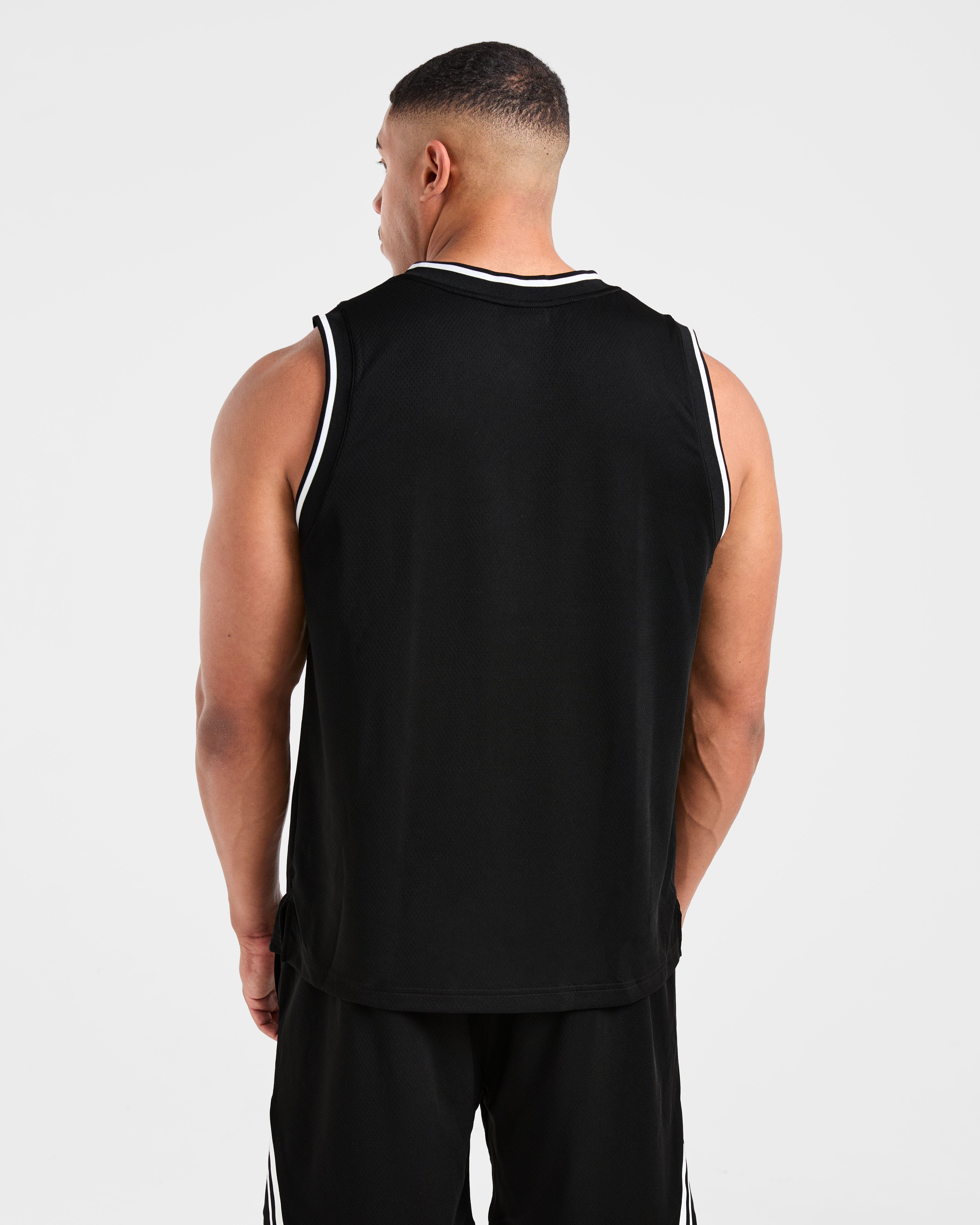 Rebound Stripe Tank - Schwarz