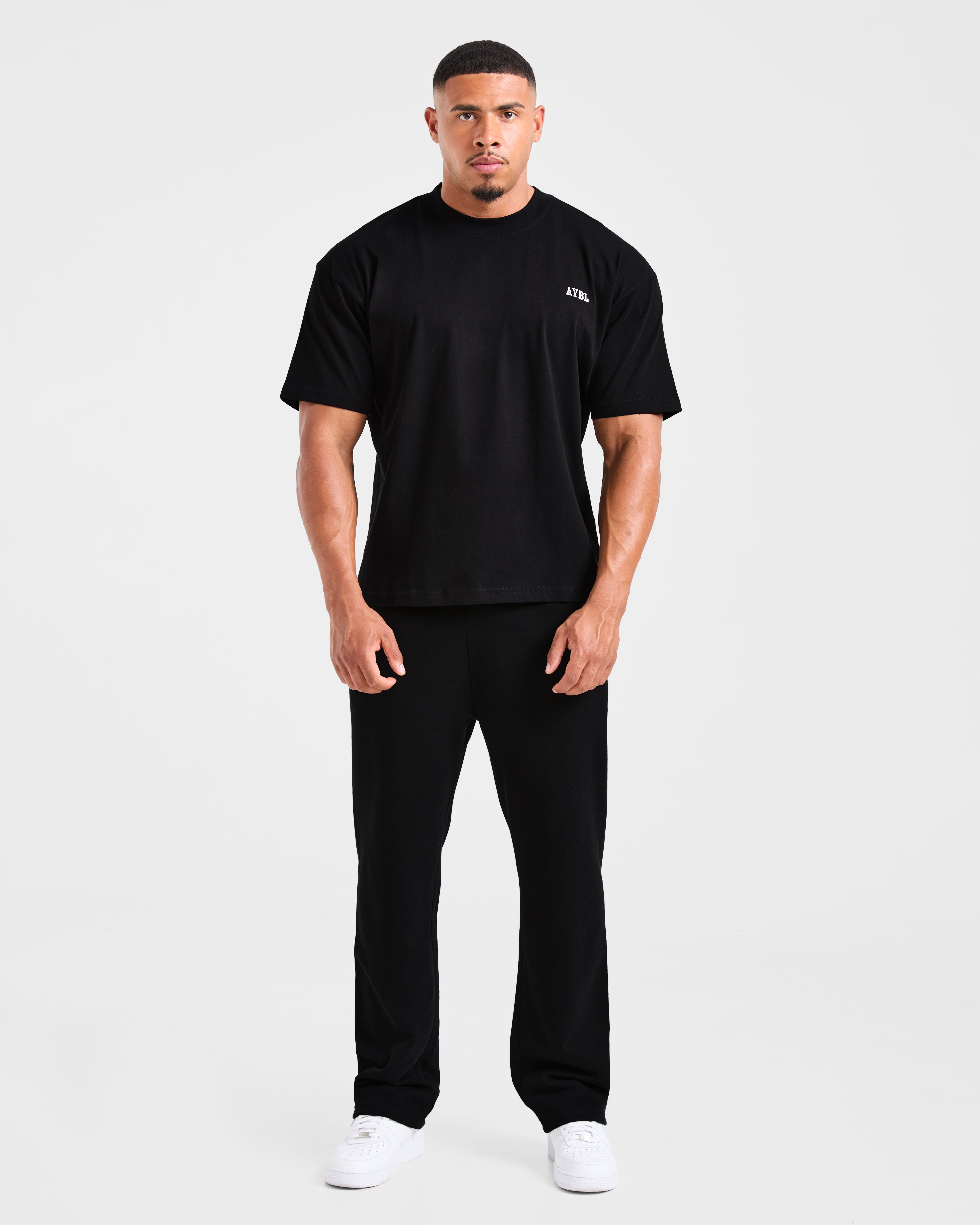 Lifting Essentials Oversized T Shirt - Schwarz