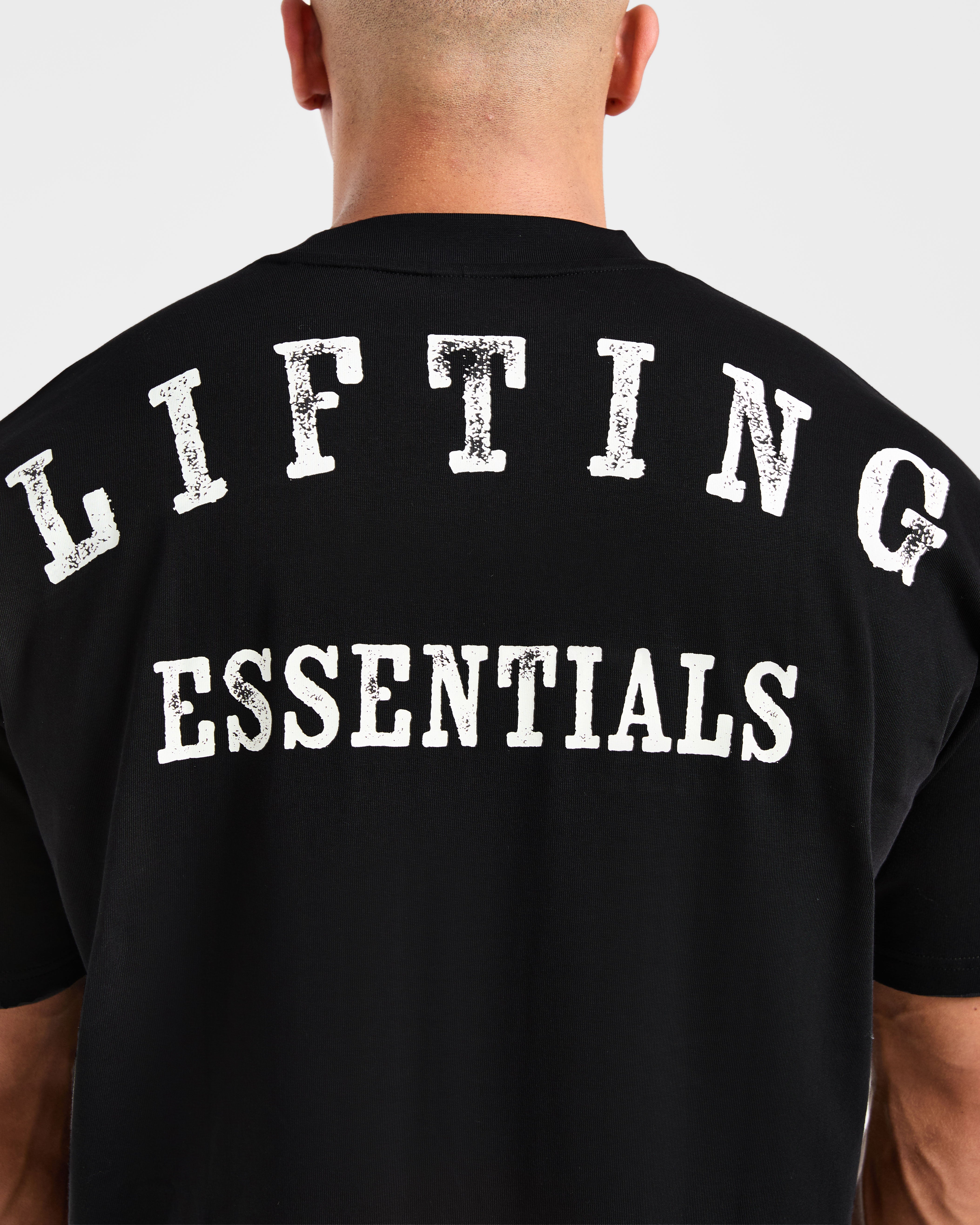 Lifting Essentials Oversized T Shirt - Schwarz