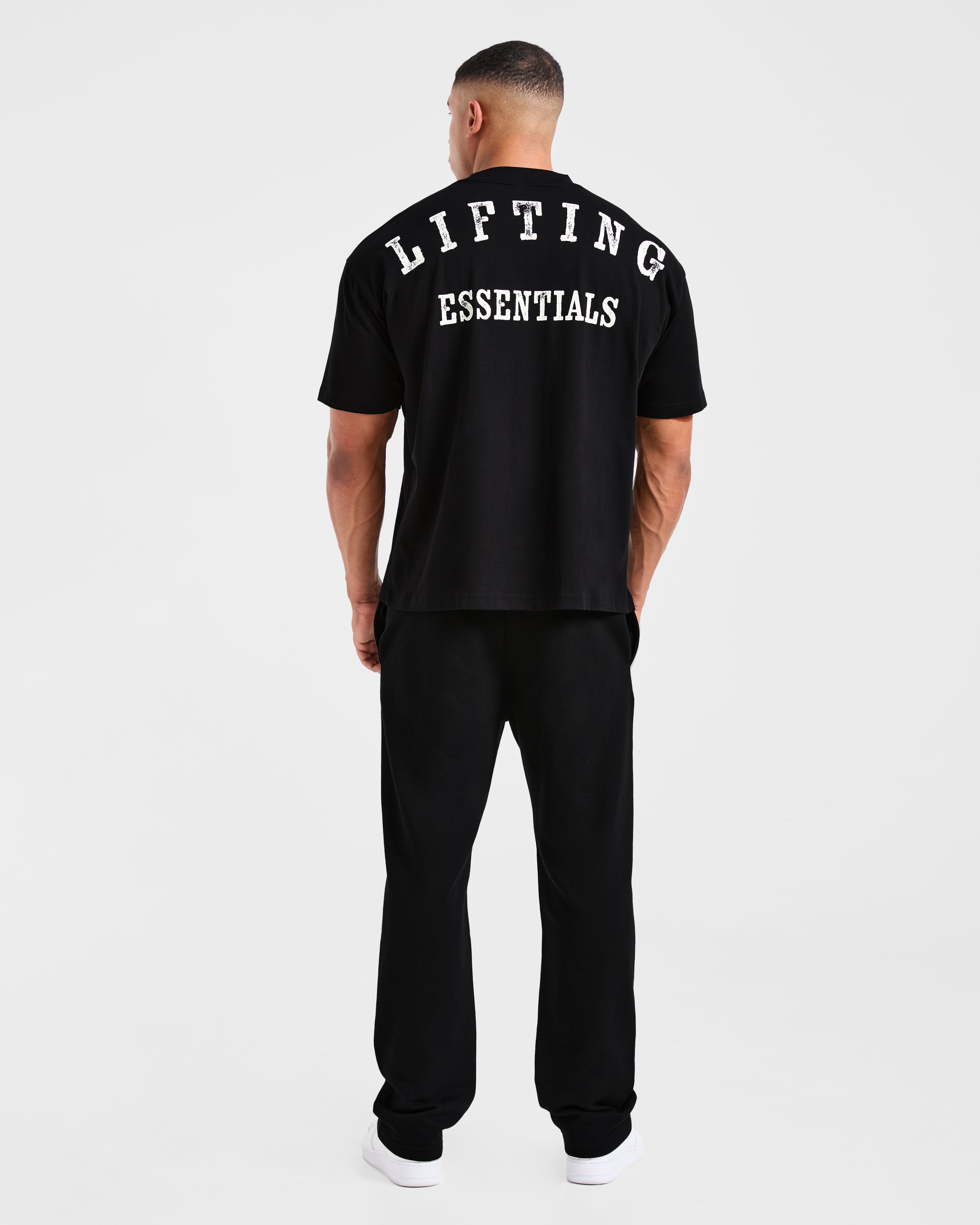 Lifting Essentials Oversized T Shirt - Schwarz