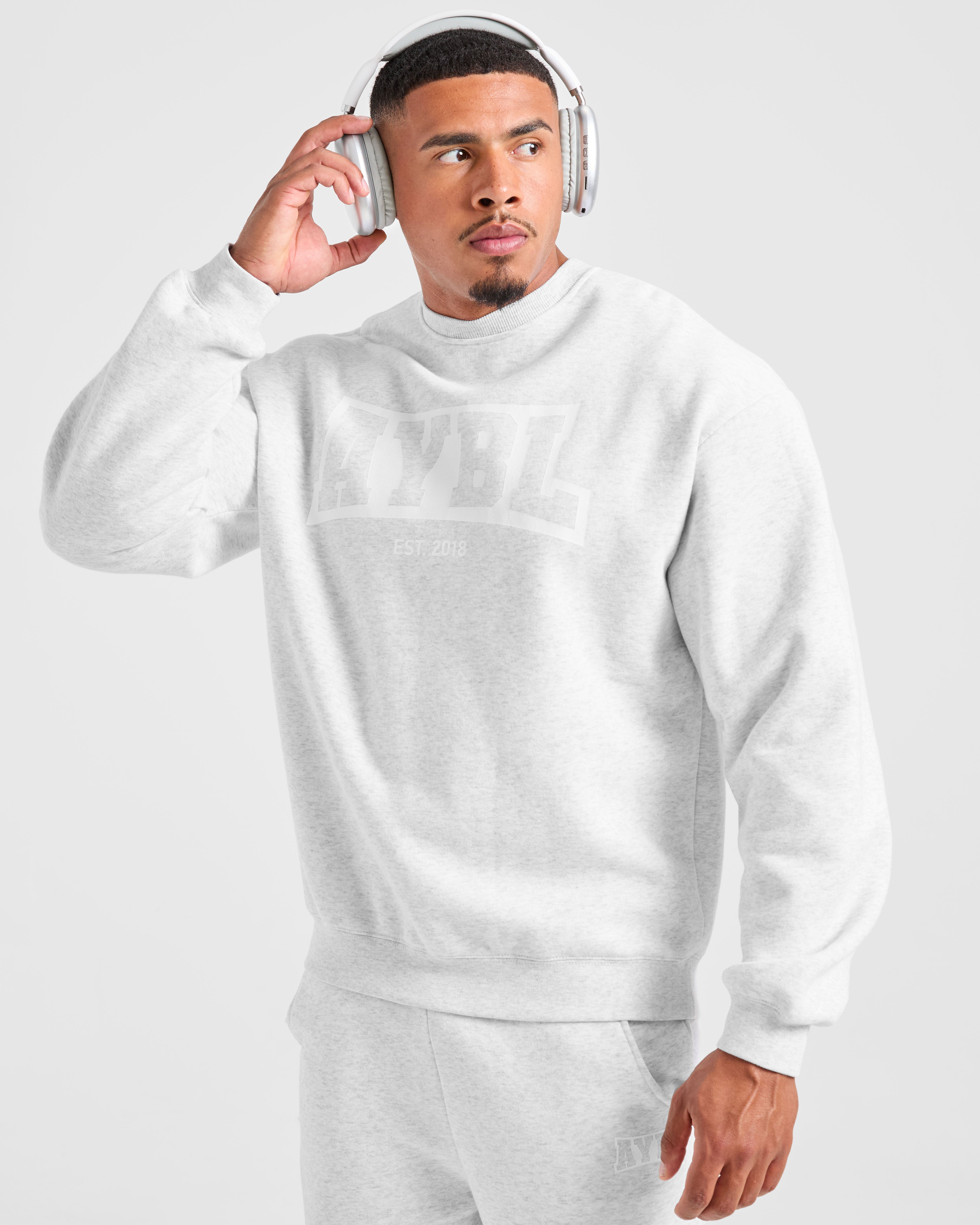 Academy Oversized Sweater - Grau Marl