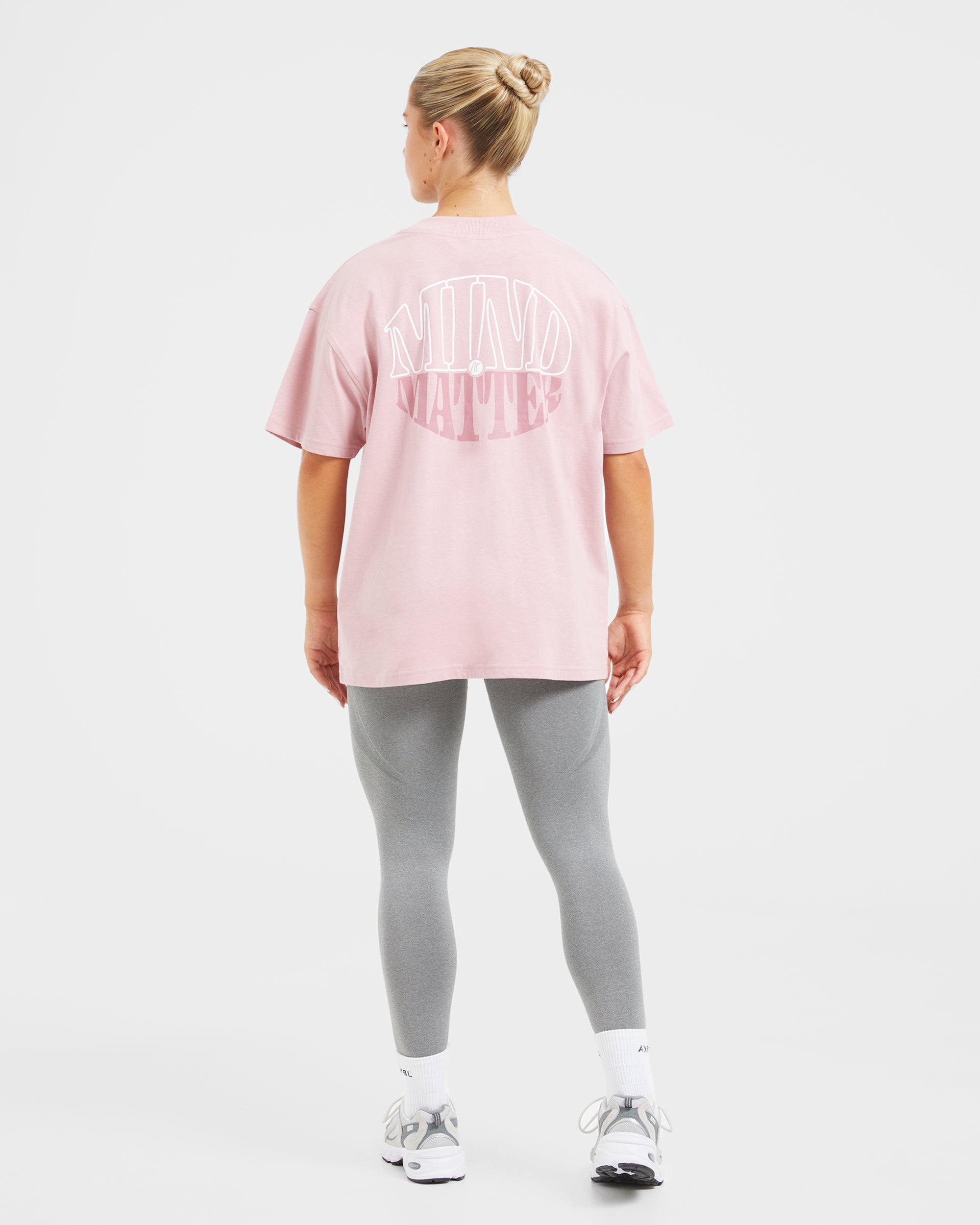 Mind Over Matter Oversized T Shirt - Rosa