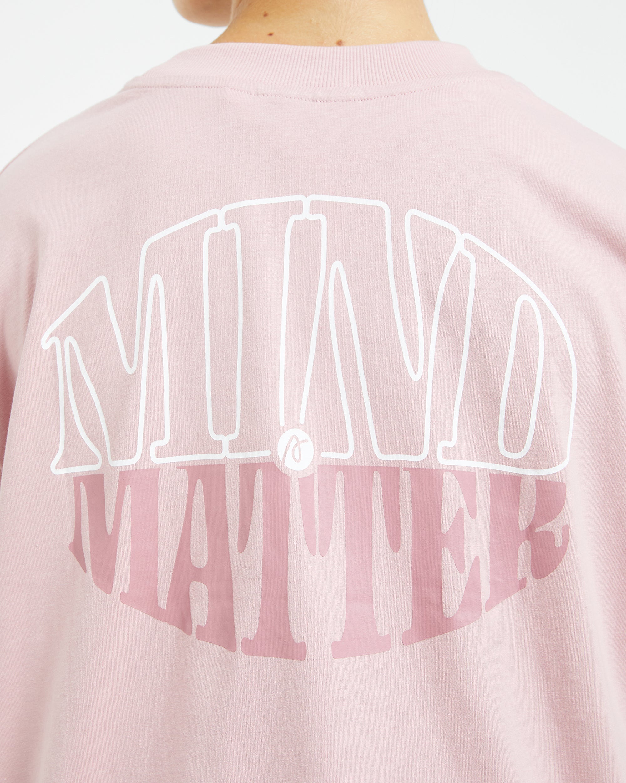 Mind Over Matter Oversized T Shirt - Rosa