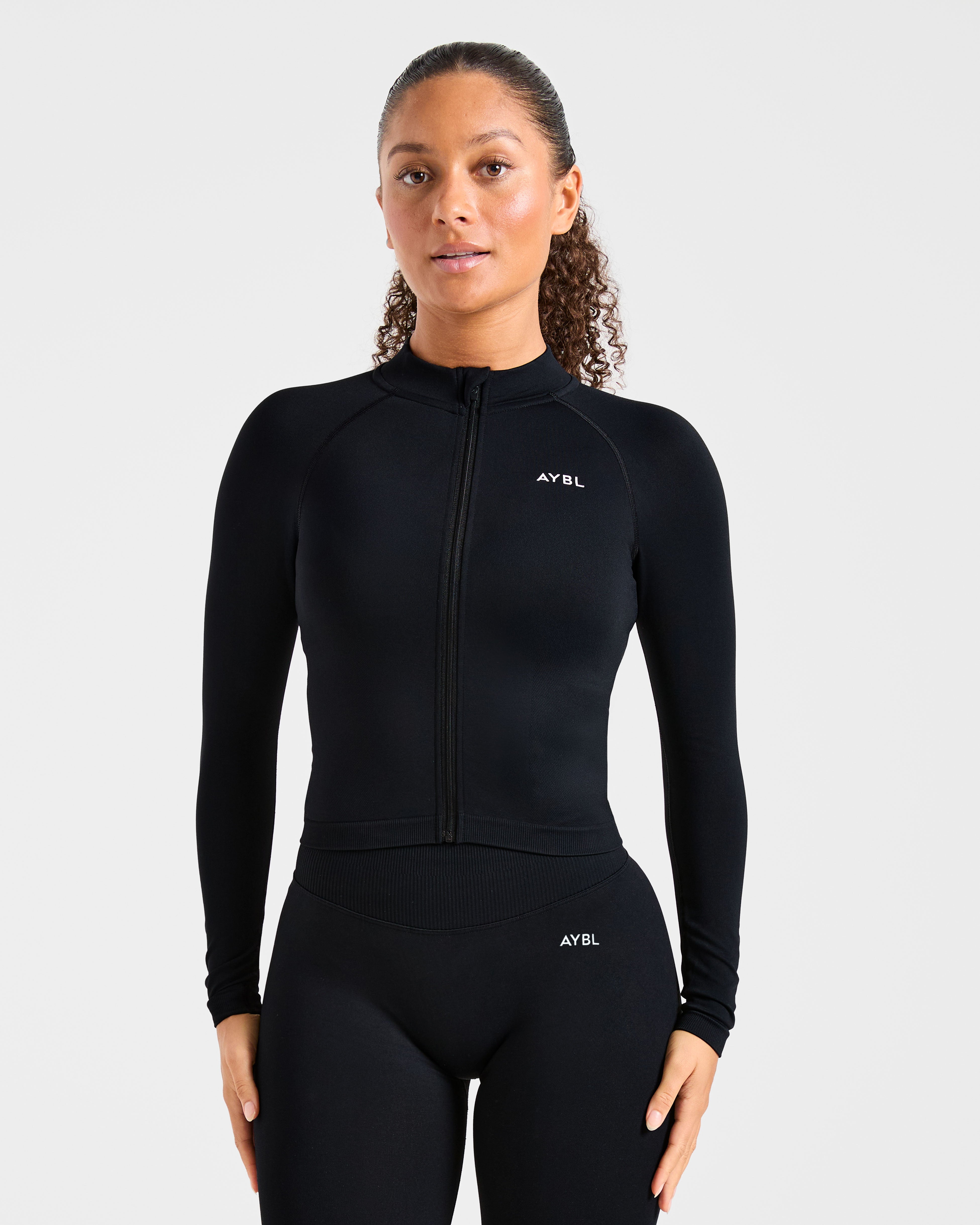 Enhance Seamless Jacket - Schwarz
