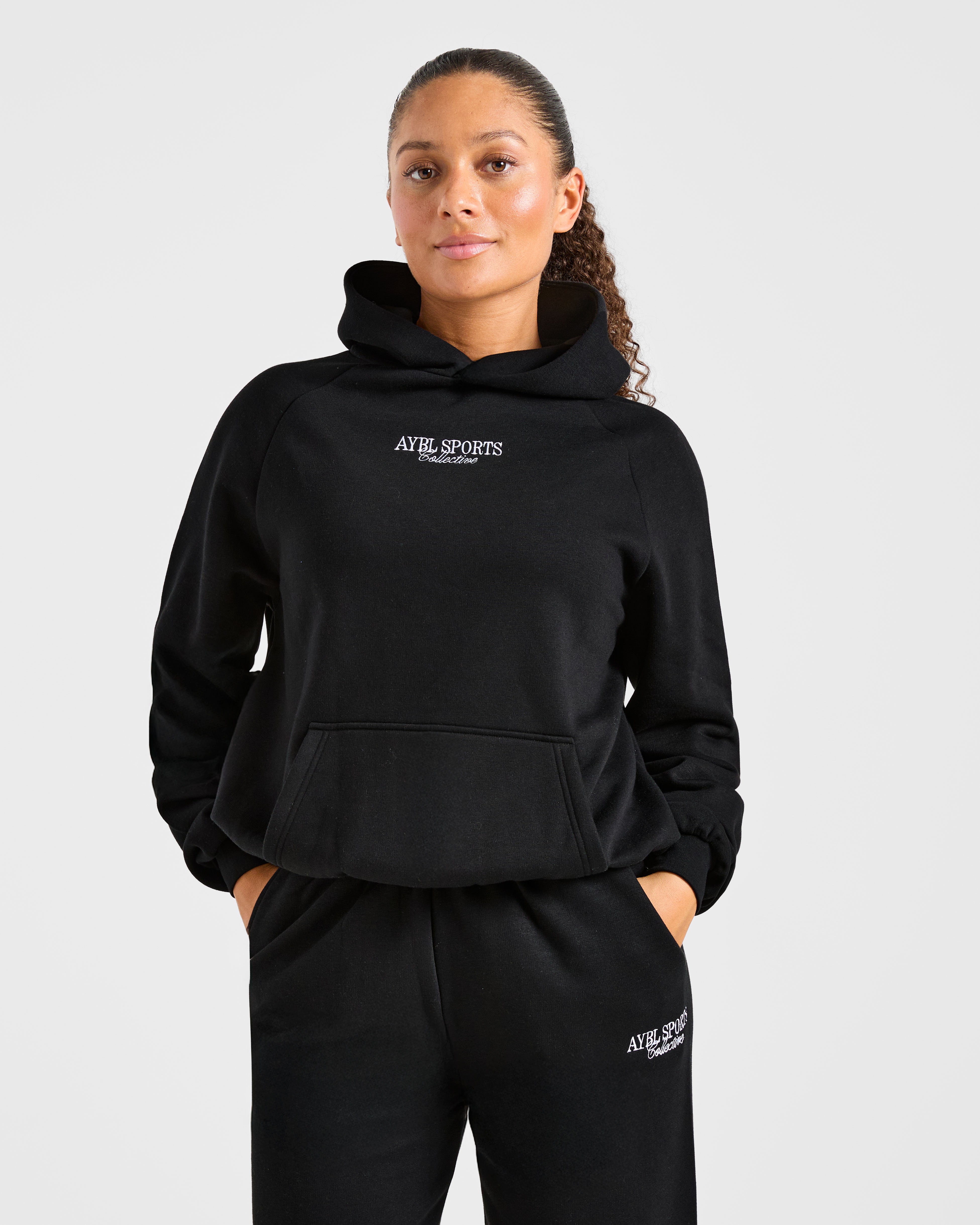 Sports Collective Oversized Hoodie - Schwarz