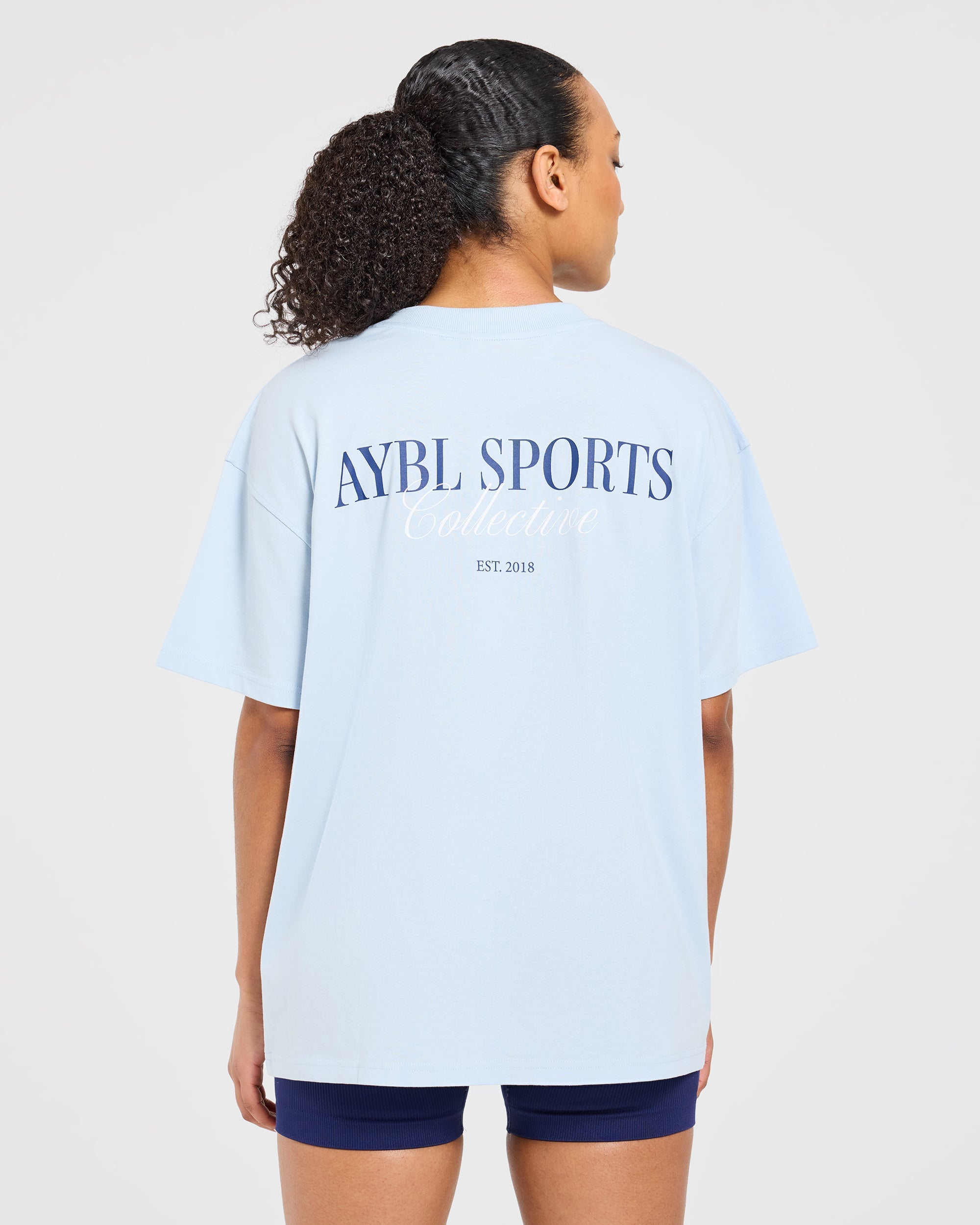 Sports Collective Oversized T Shirt - Blau