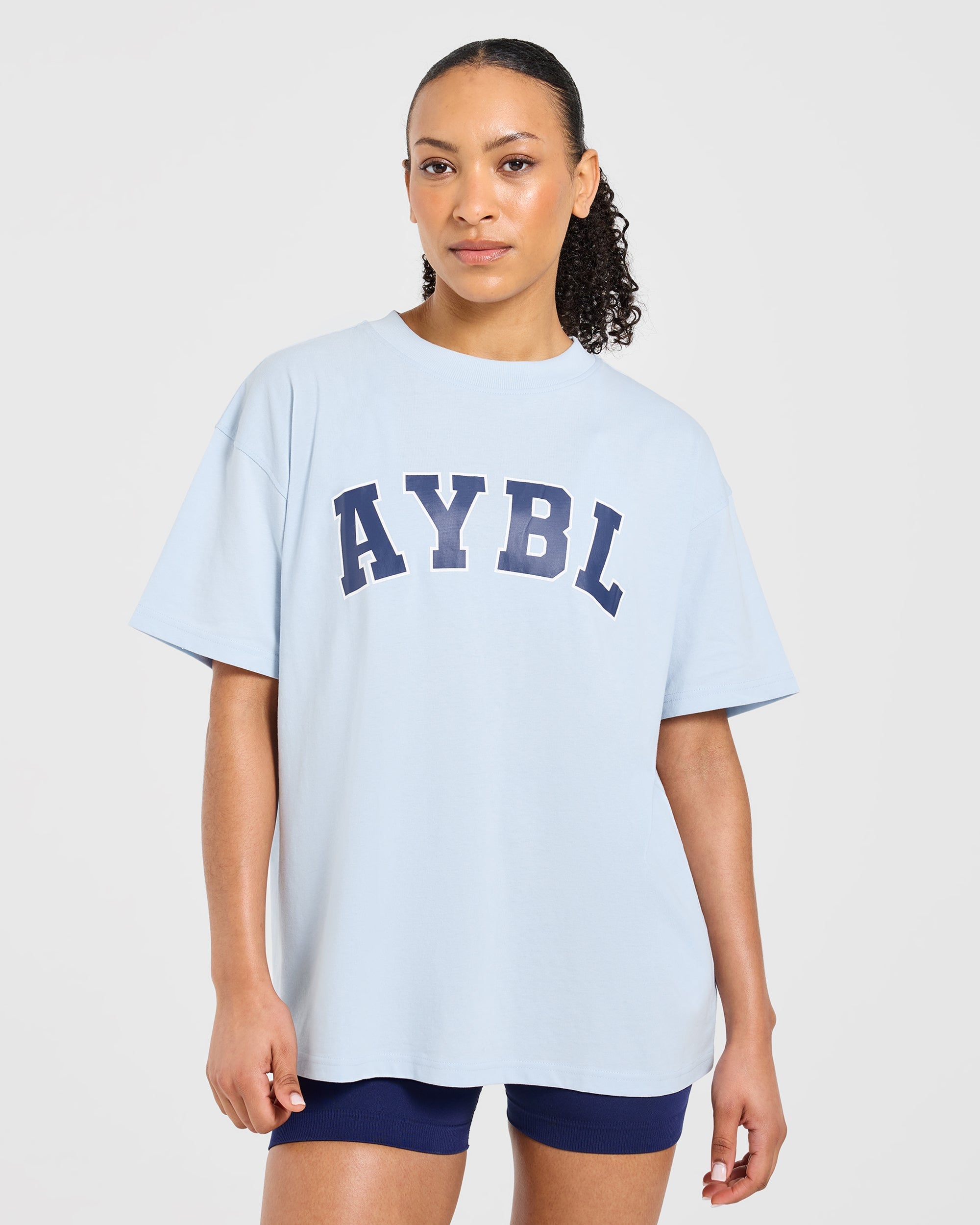 Varsity 2.0 Oversized T Shirt - Blau