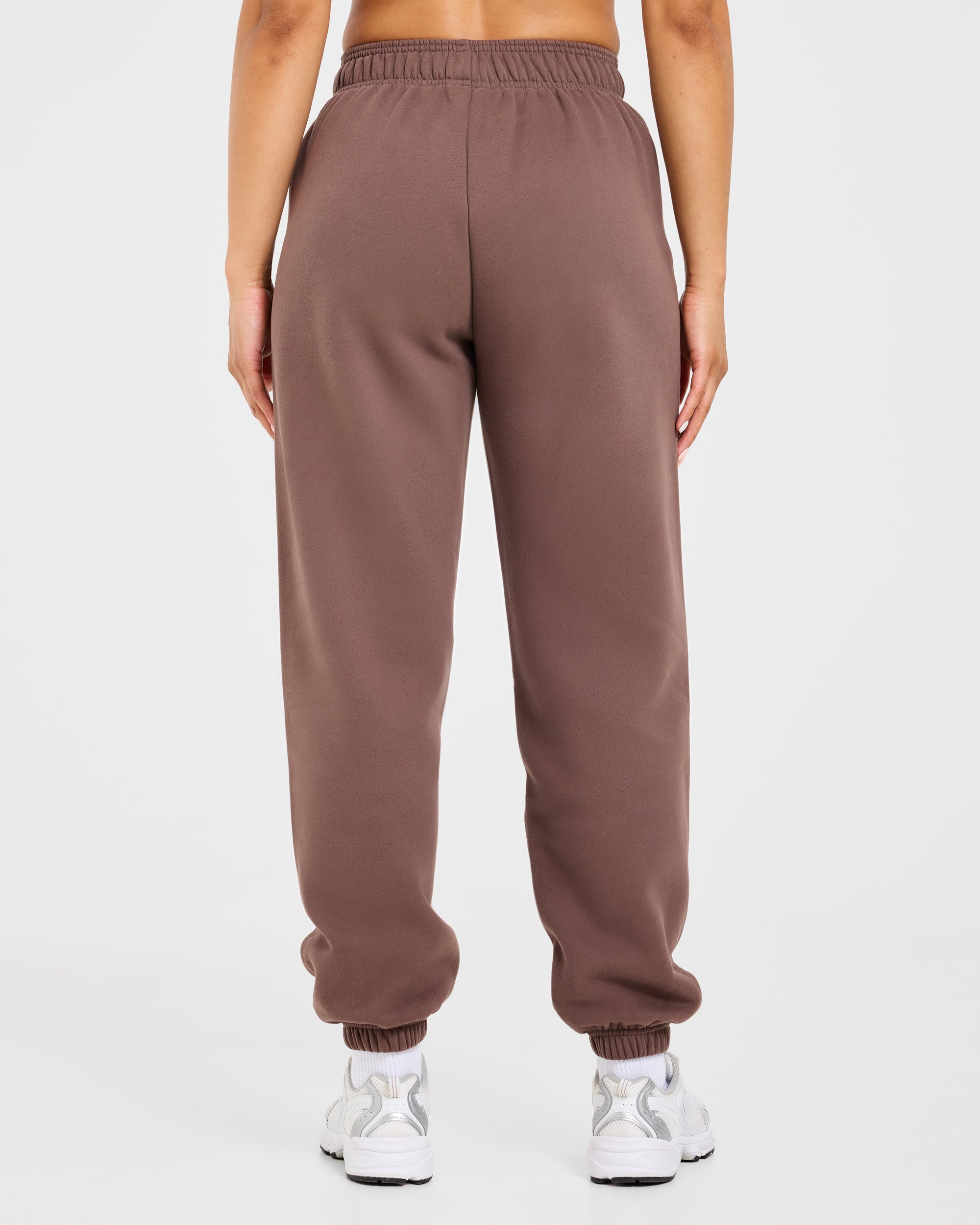 Varsity Applique Oversized Joggers - Braun