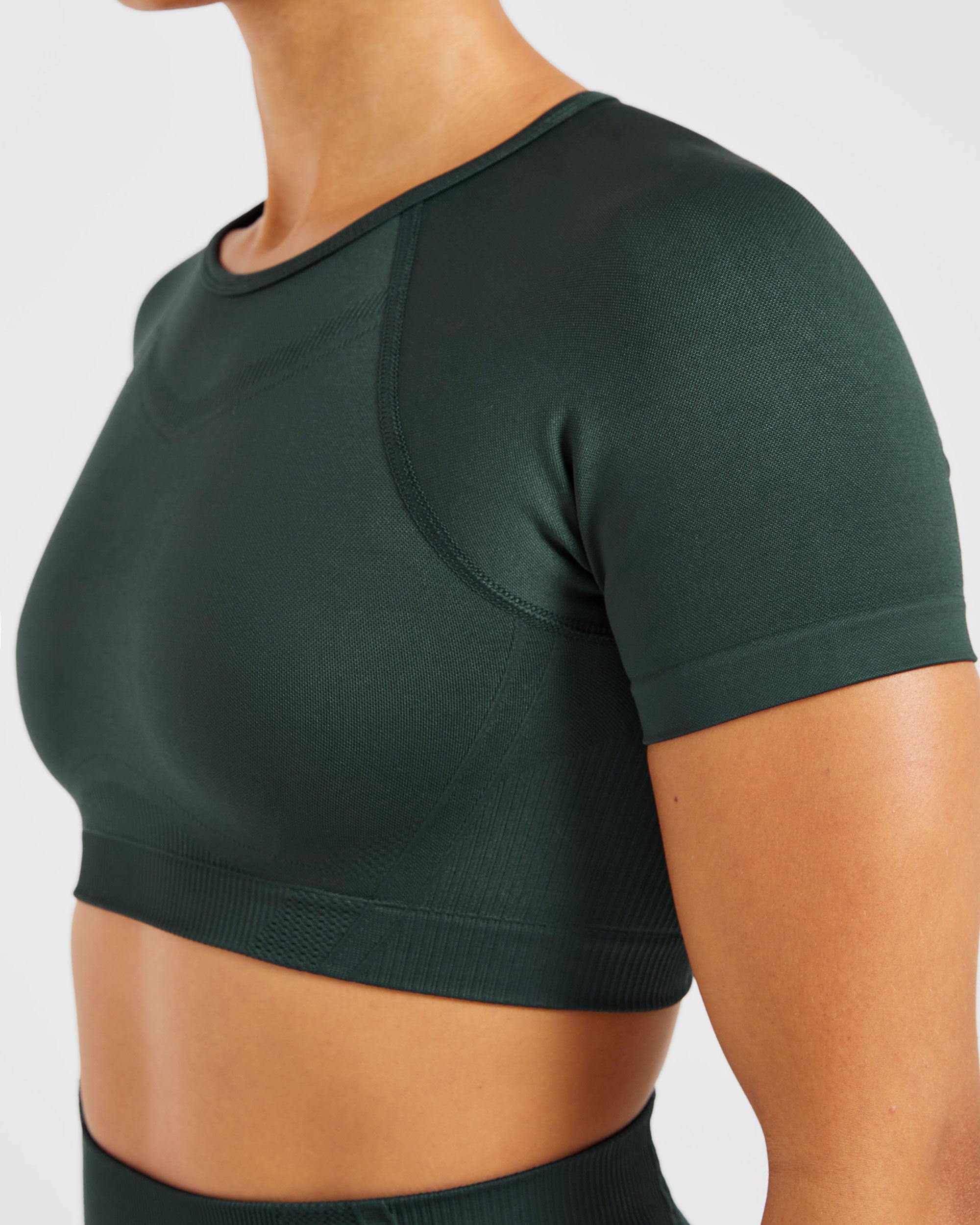 Balance V3 Seamless Crop Top - Dark Grün