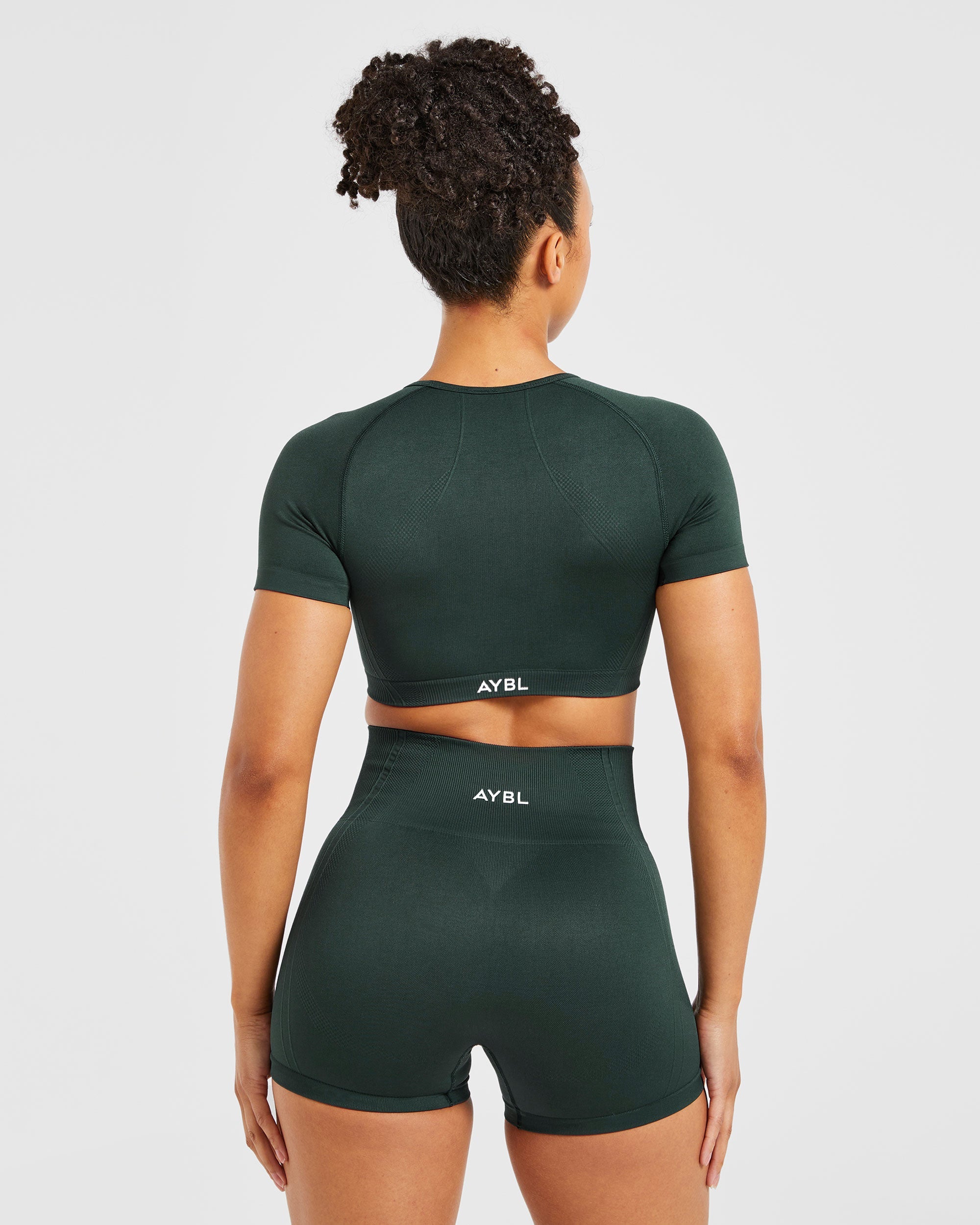 Balance V3 Seamless Crop Top - Dark Grün