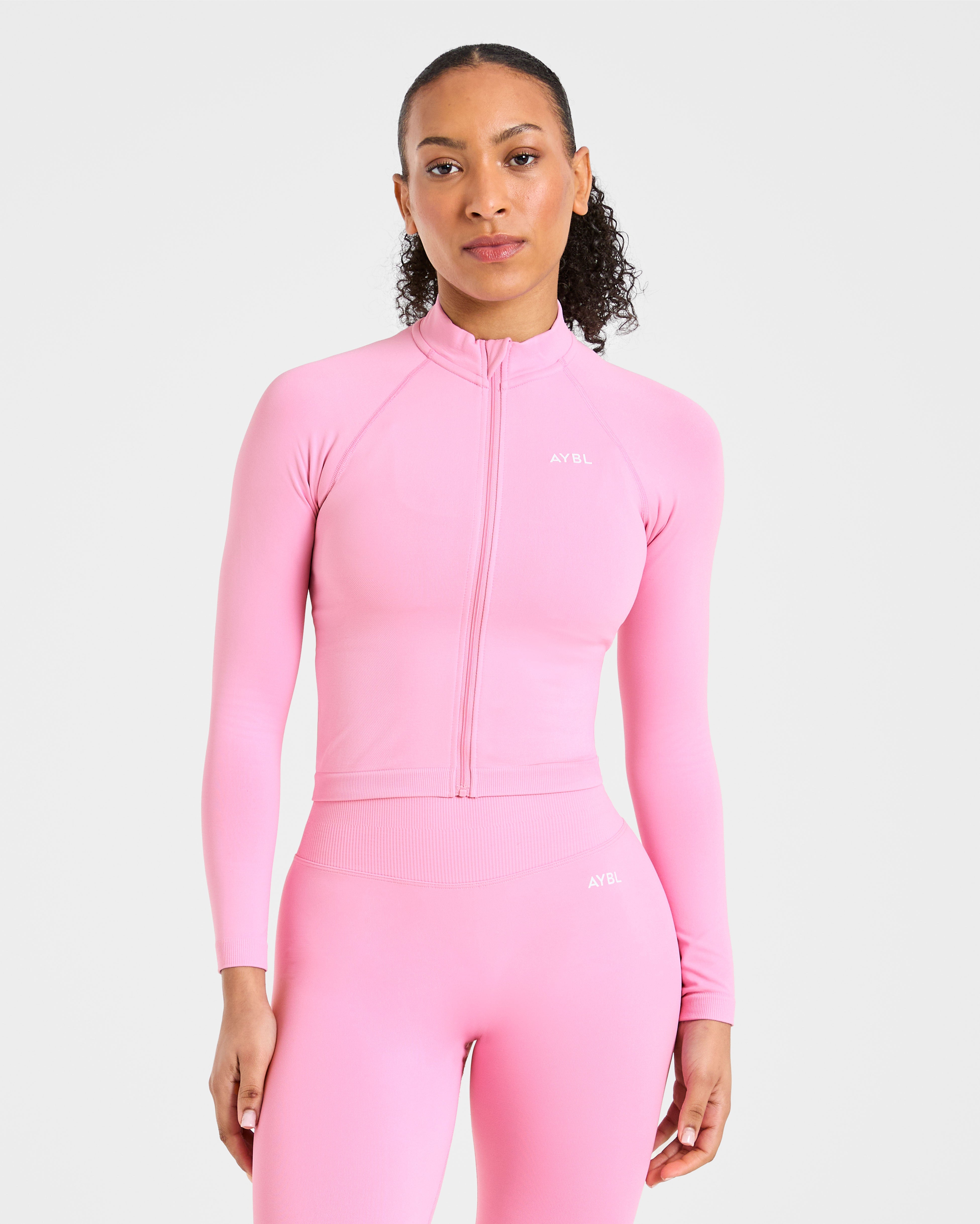 Enhance Seamless Jacket - Sugar Rosa