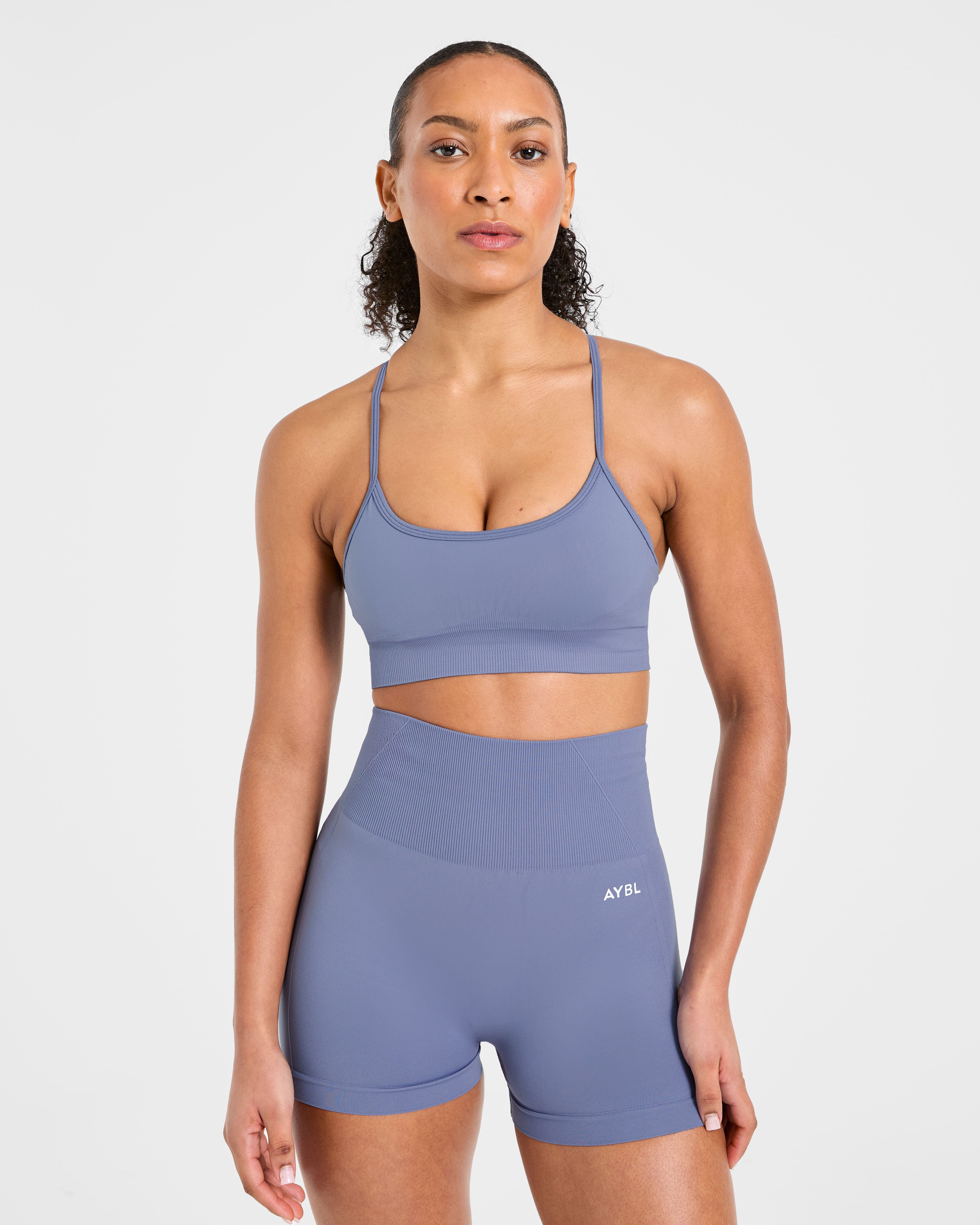 Empower Seamless Sports Bra - Slate Blau