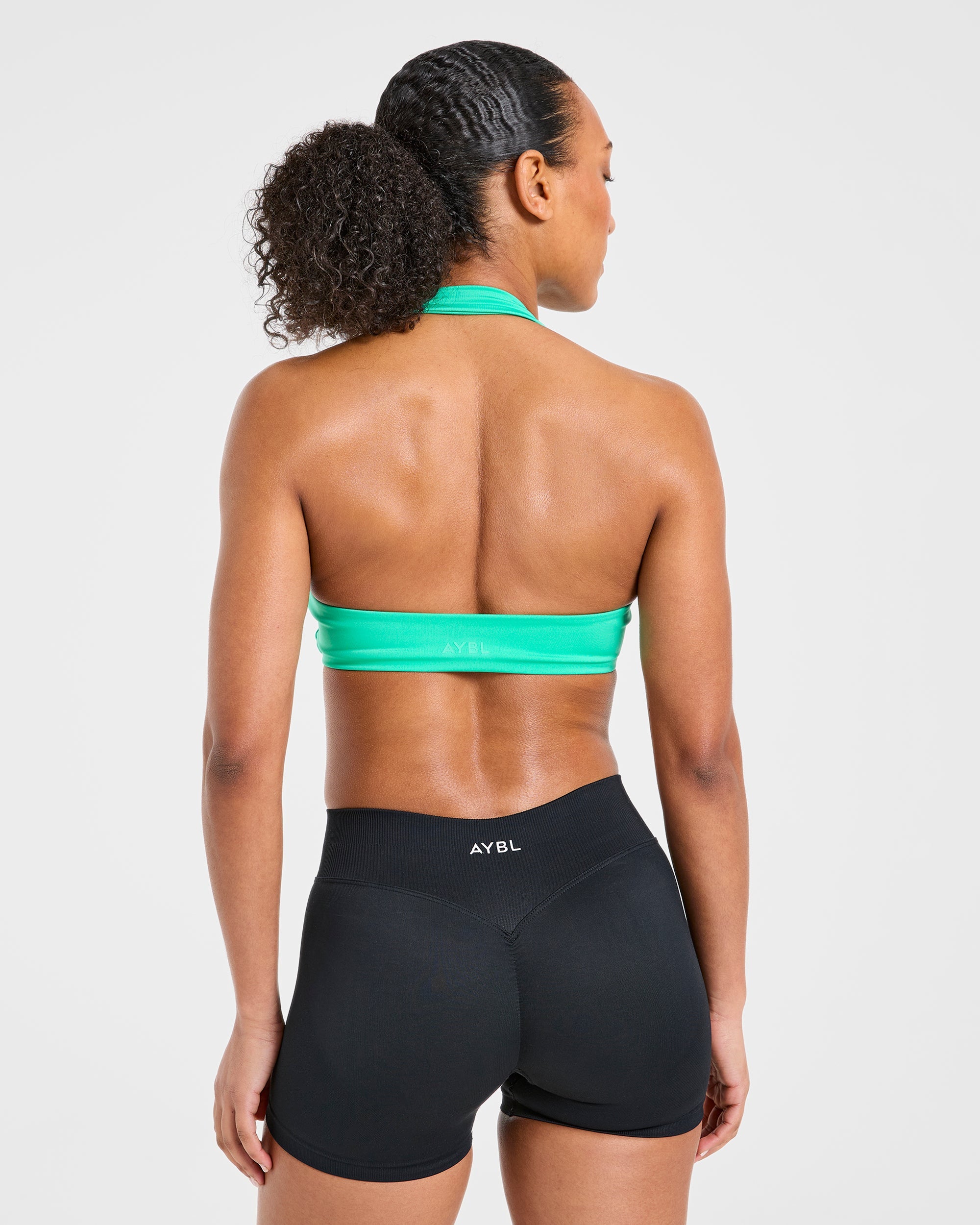 Essential Halterneck Sports Bra - Mint Grün
