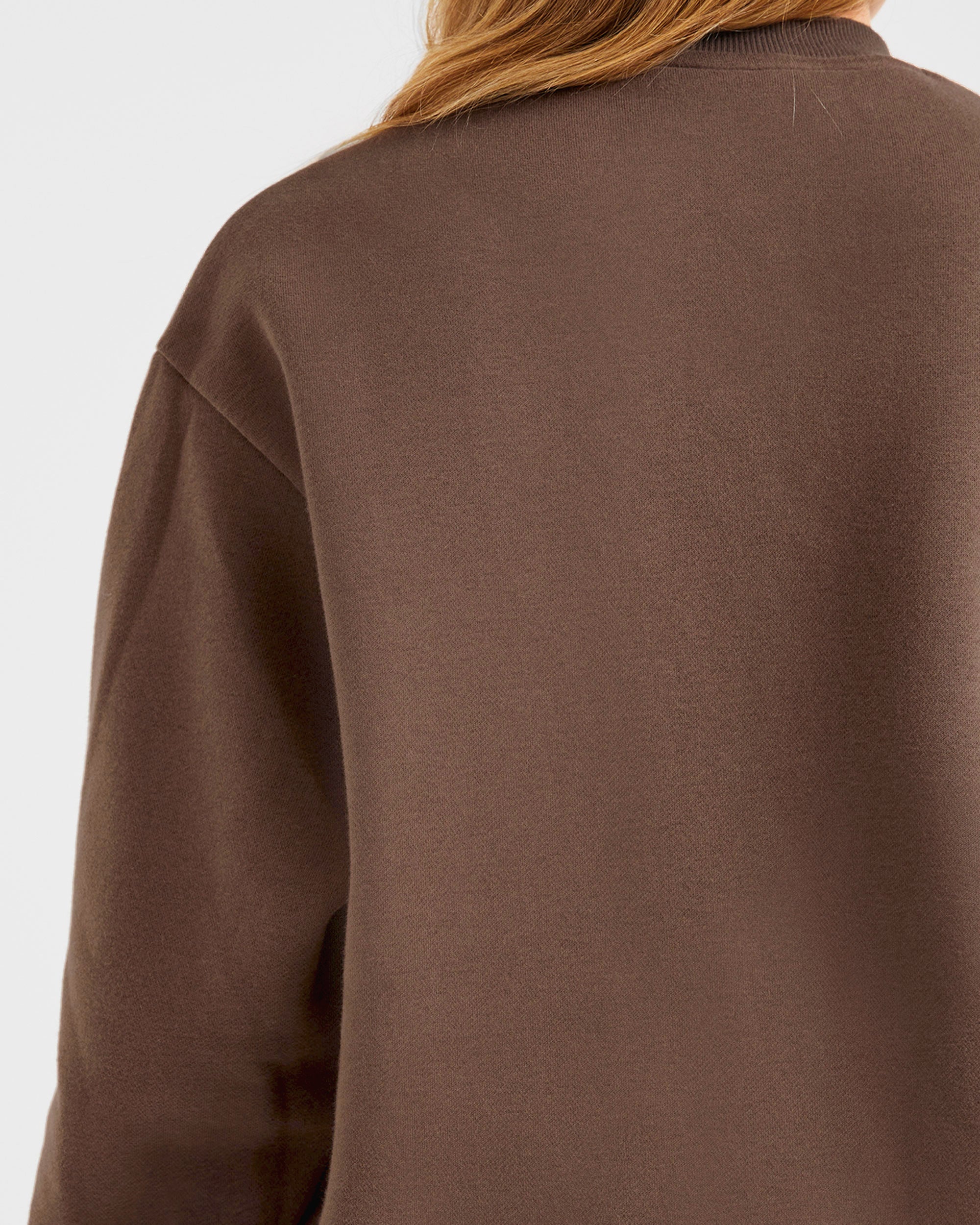 Varsity Oversized Sweatshirt - Braun